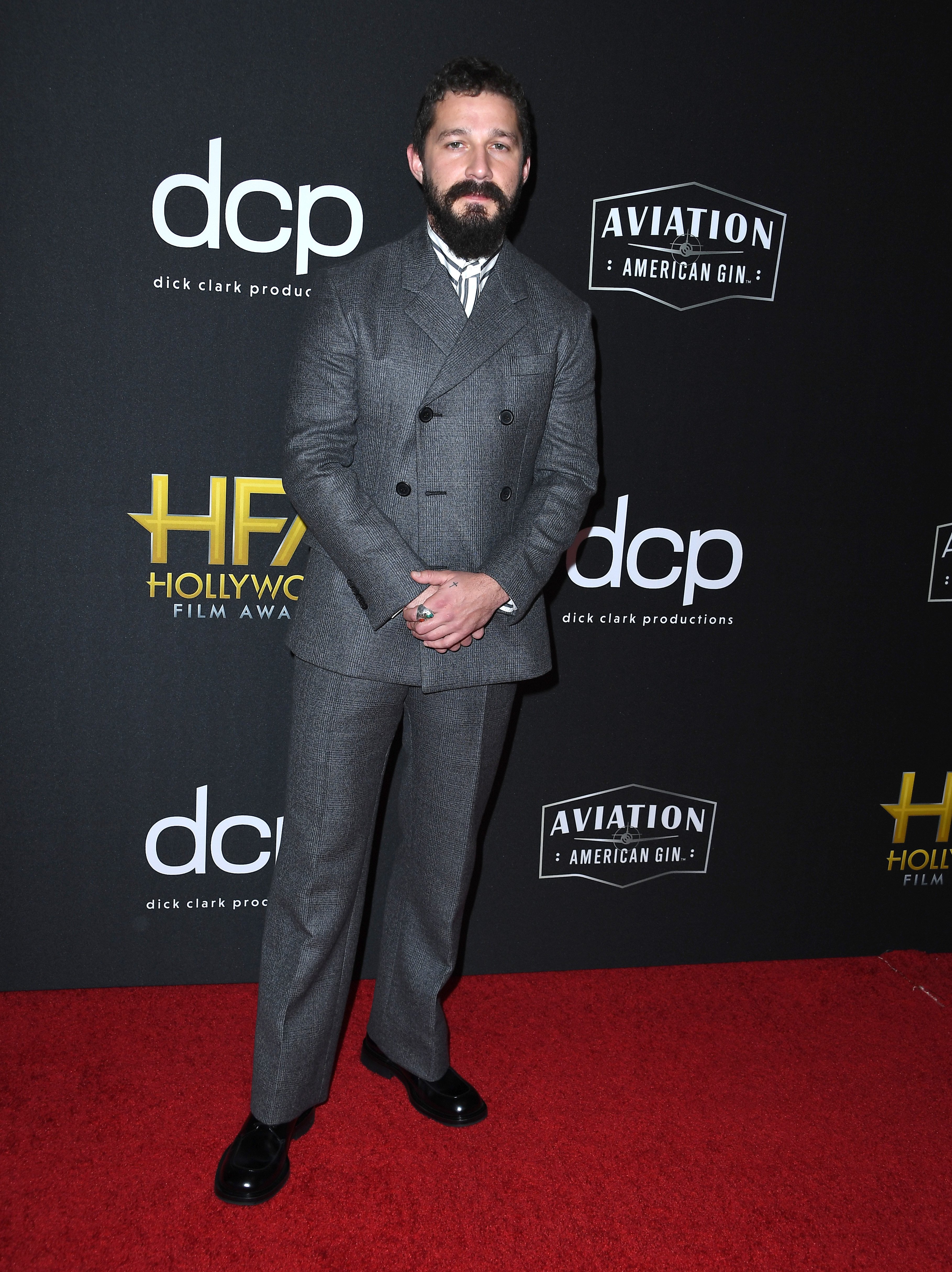 Shia LaBeouf at the Annual Hollywood Film Awards a on November 03, 2019 in Beverly Hills. | Source: Getty Images
