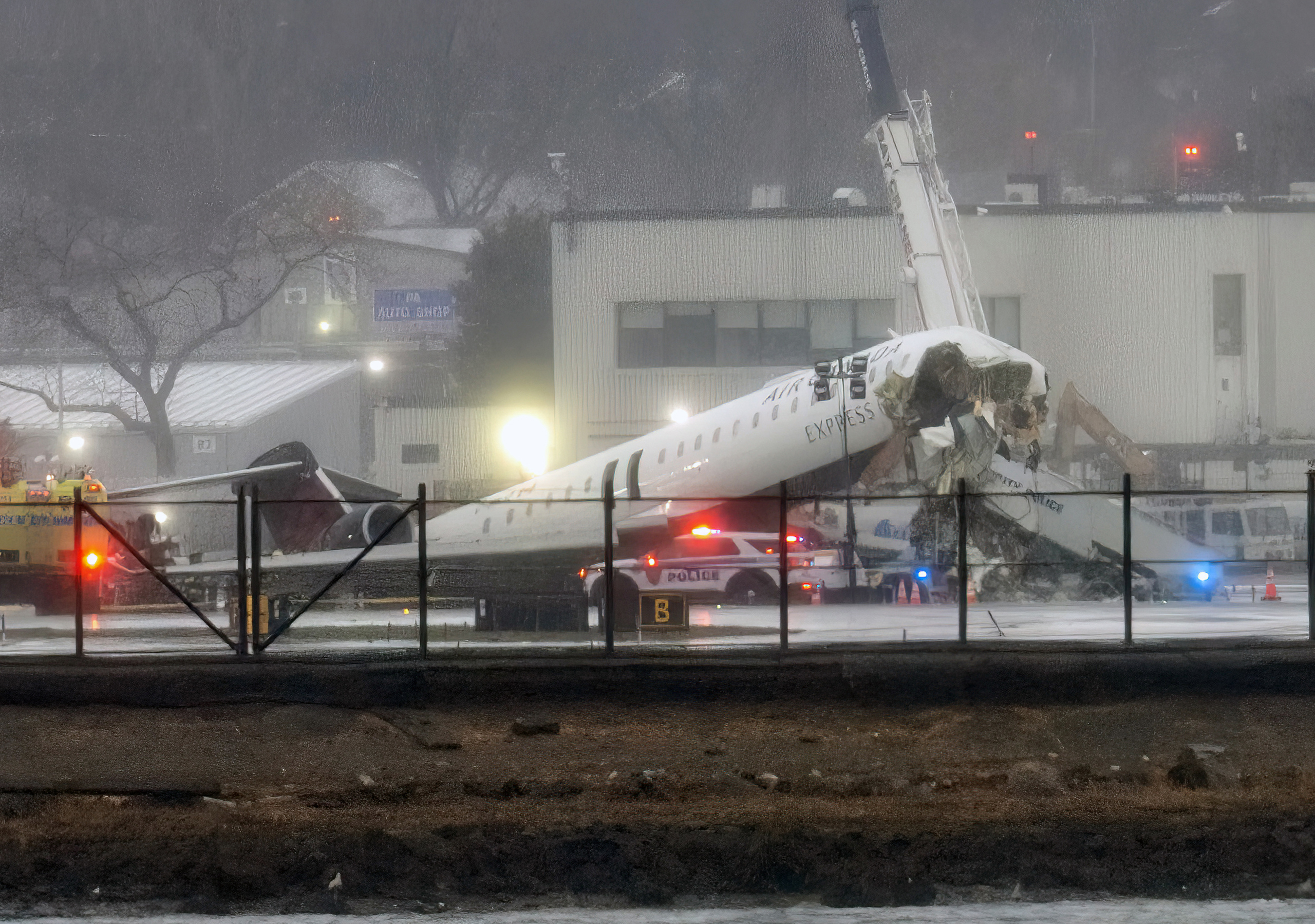 An Air Canada Express CRJ-900 sits on the runway at LaGuardia Airport on March 23, 2026. | Source: Getty Images