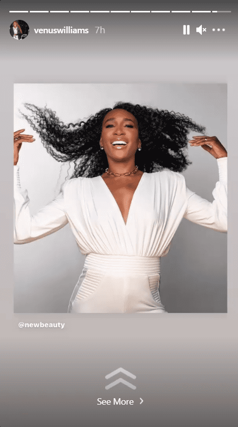 Venus Williams during a photoshoot for the cover photo of New Beauty magazine | Photo: Instagram/newbeauty