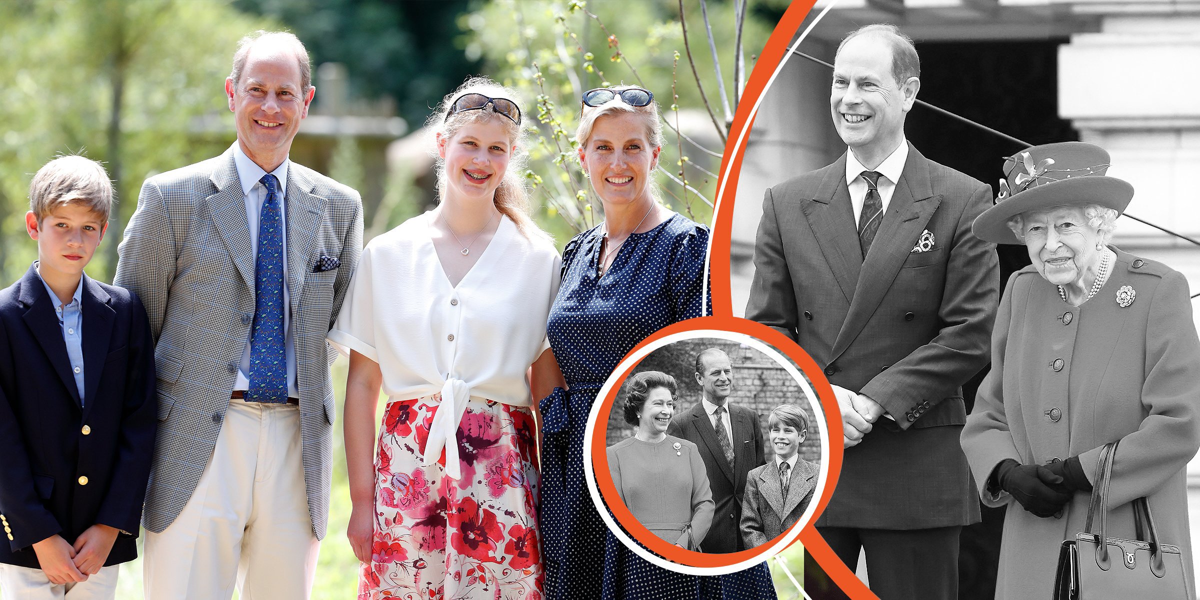 James, Viscount Severn, Prinz Edward, Earl of Wessex, Lady Louise Windsor und Sophie, Countess of Wessex | Prinz Edward, Earl of Wessex, Königin Elizabeth II. | Königin Elizabeth, Prinz Philip und ihr Sohn Prinz Edward | Quelle: Getty Images