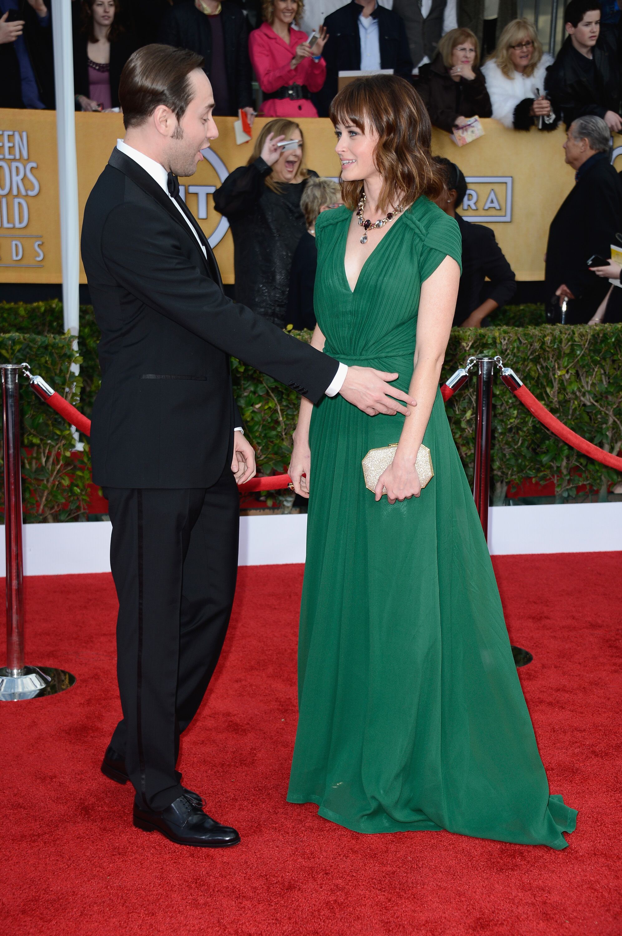  Vincent Kartheiser and Alexis Bledel arrive at the 19th Annual Screen Actors Guild Awards. | Source: Getty Images