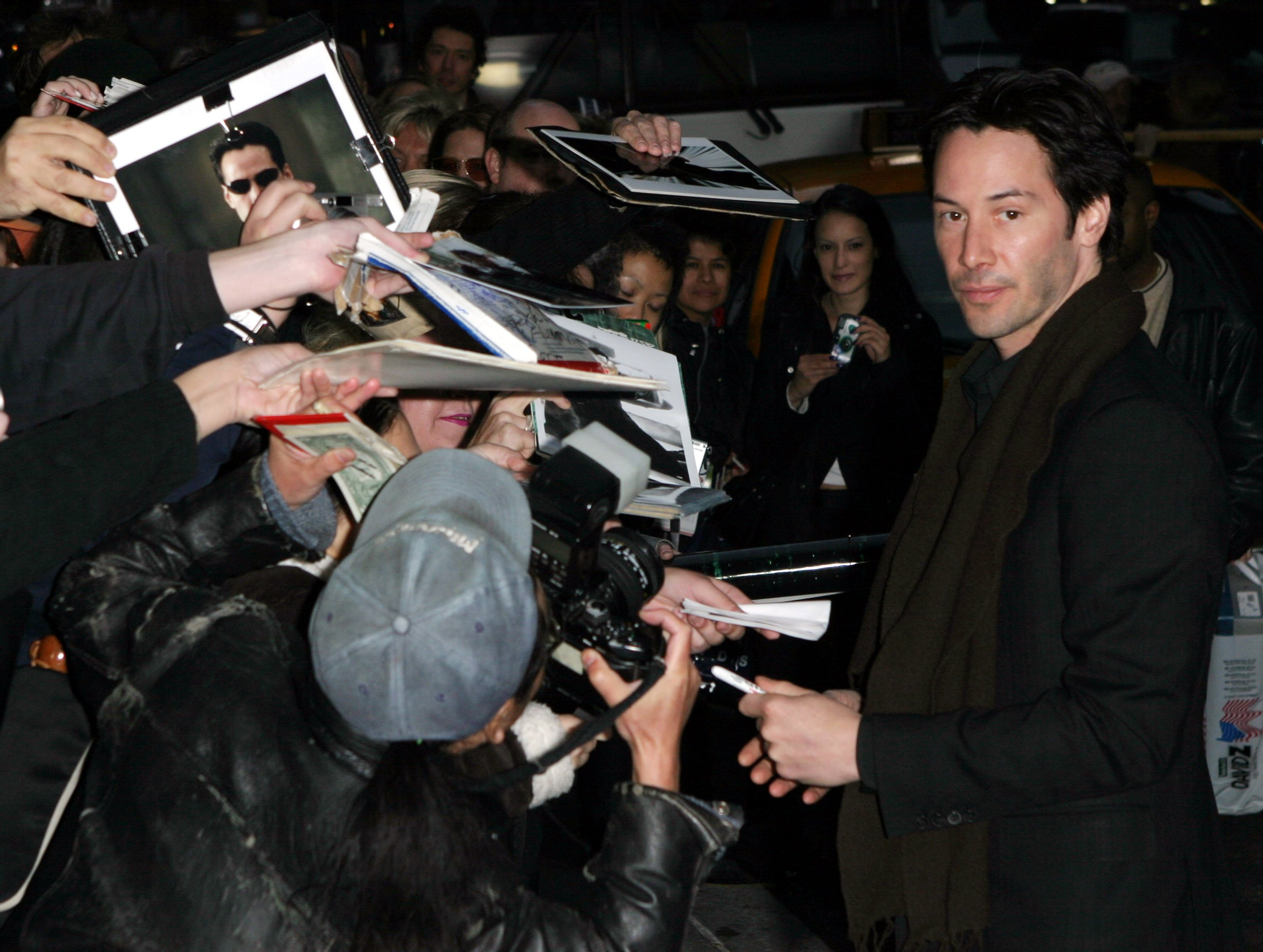Keanu Reeves en New York en 2003. | Foto: Getty Images