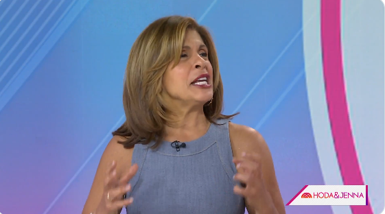 Hoda Kotb commenting about Caitlin Clark's rookie salary from a video dated April 16, 2024 | Source: Twitter/HodaAndJenna