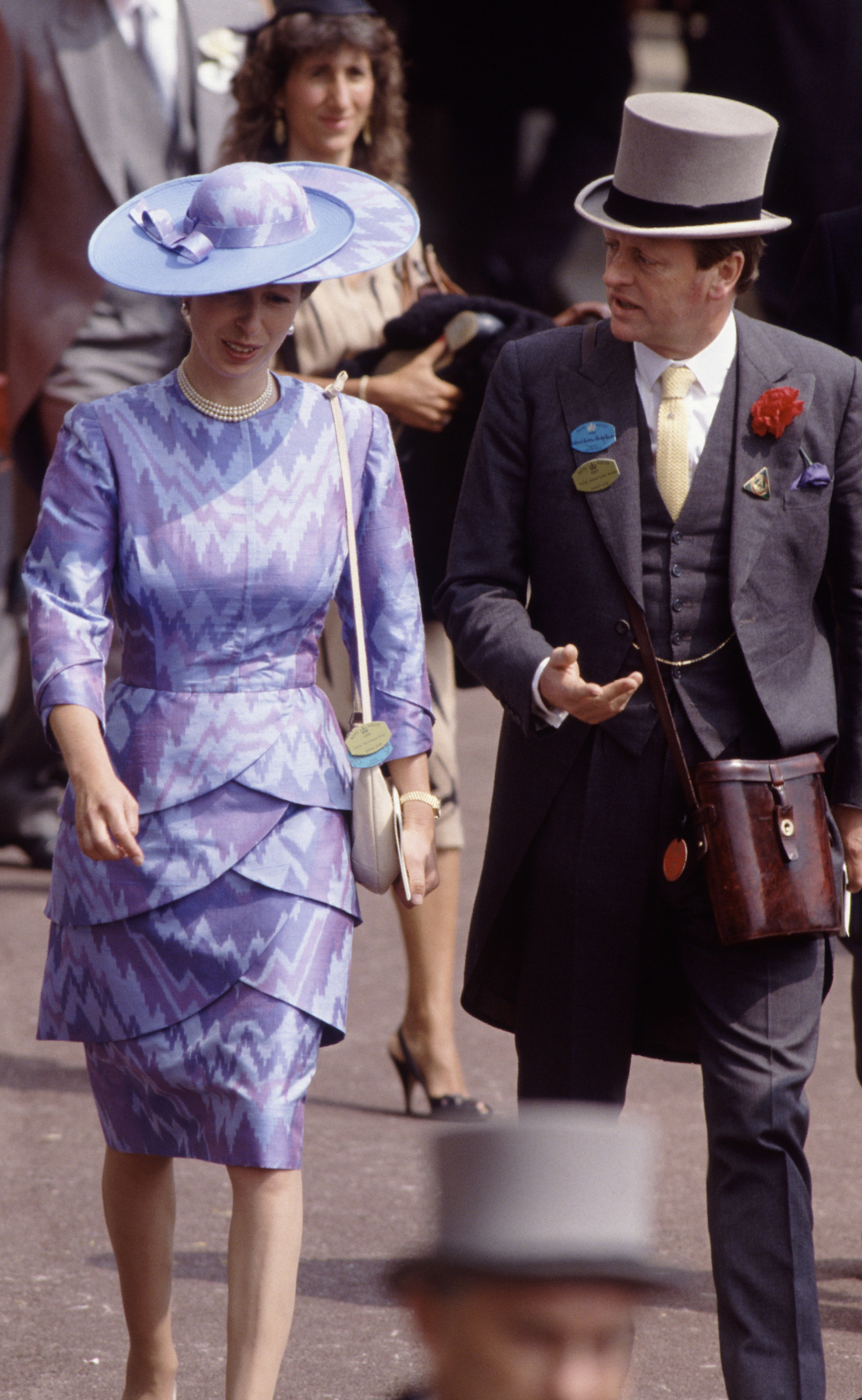 Princess Anne and the boy's father at the Royal Ascot on June 22, 1989. | Source: Getty Images