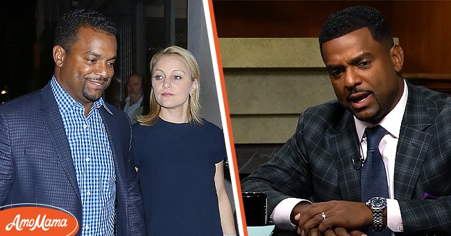  Alfonso Ribeiro and Angela Unkrich are seen on October 13, 2016  [left], Alfonso Ribeiro in an interview [right] | Photo: Getty Images youtube.com/Larry King 