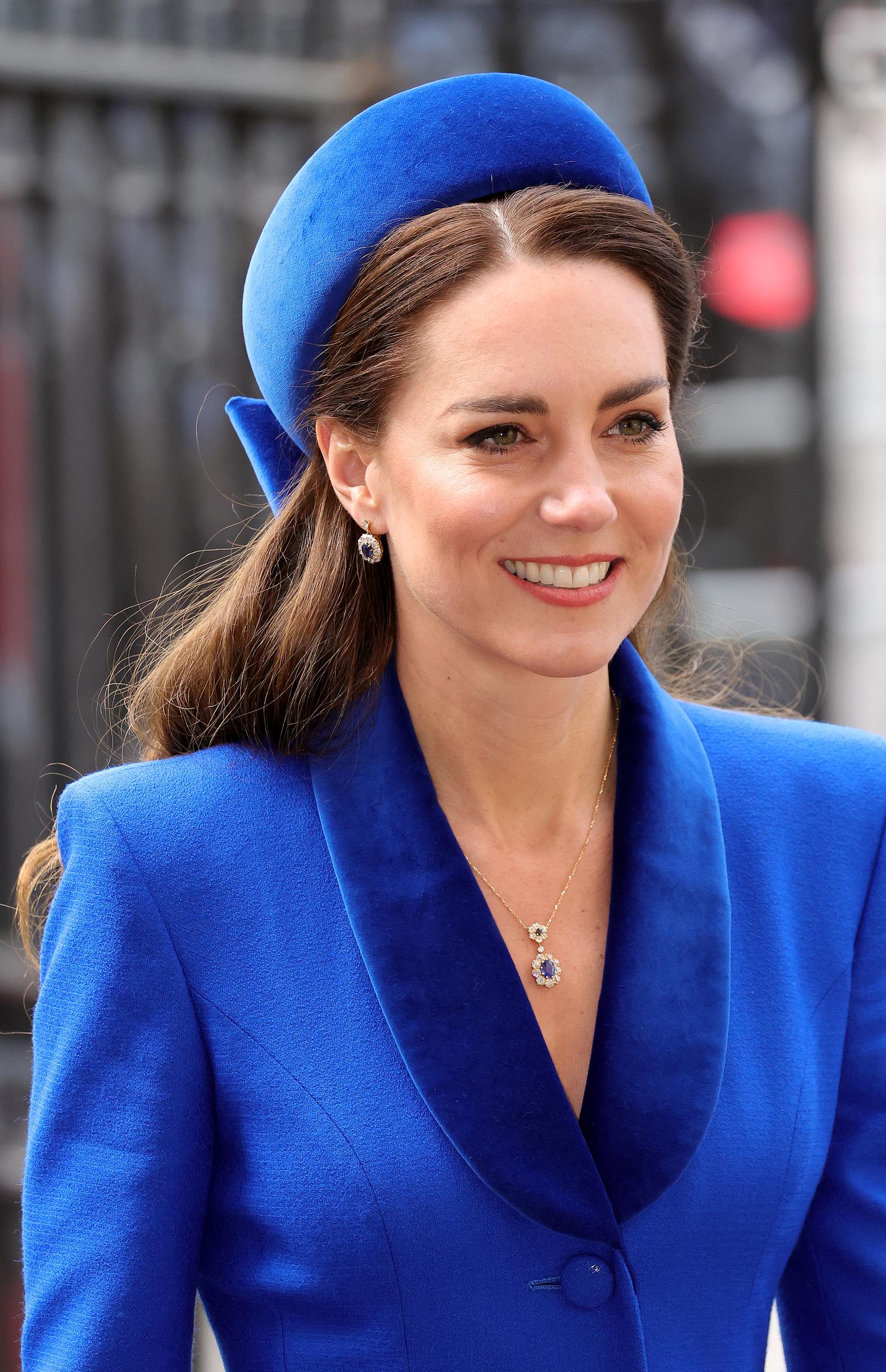 Catherine, Duchess of Cambridge arrives at Westminster Abbey after The Commonwealth Day Service on 14 March 2022 in London, England. | Source: Getty Images