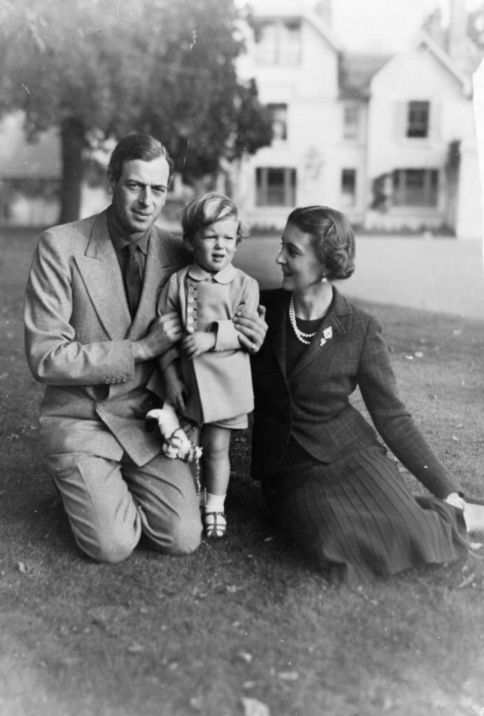The Duke of Kent, his wife, and son in Iver, Buckinghamshire | Photo: Getty Images