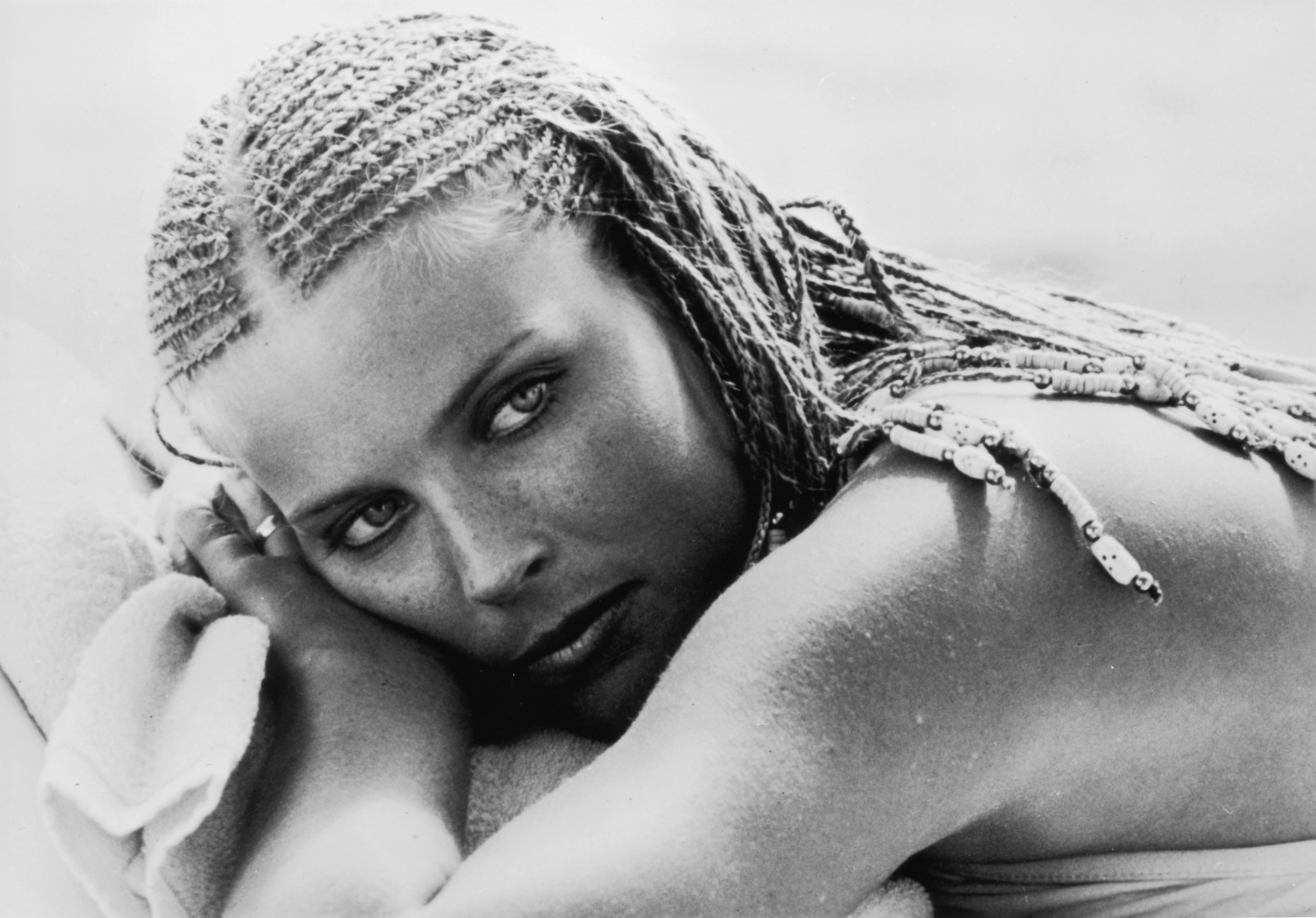 Actress Bo Derek, star of the hit comedy film '10' in 1979. | Source: Getty Images