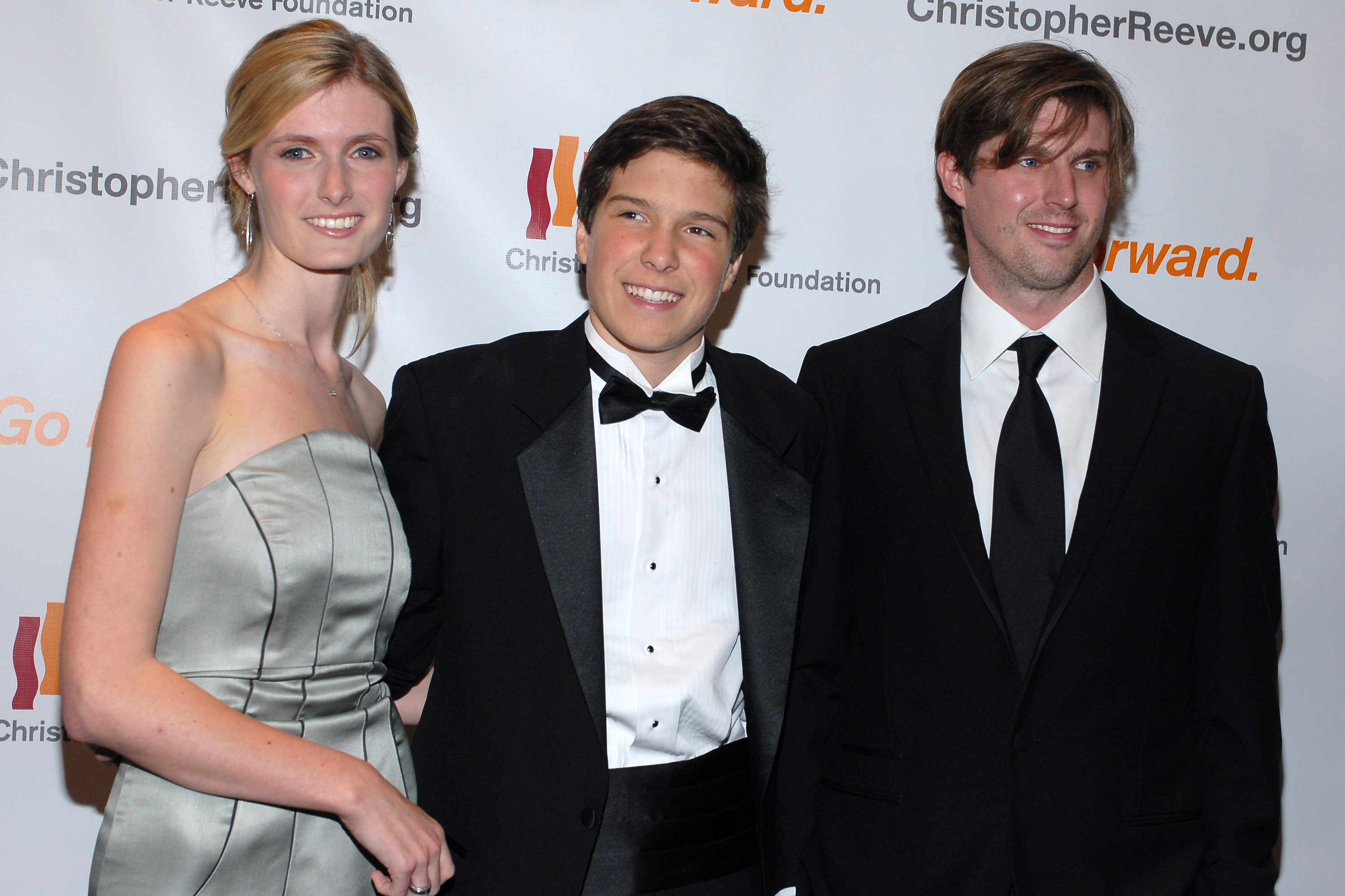 Alexandra, Will, and Matthew Reeve during the Christopher Reeve Foundations 