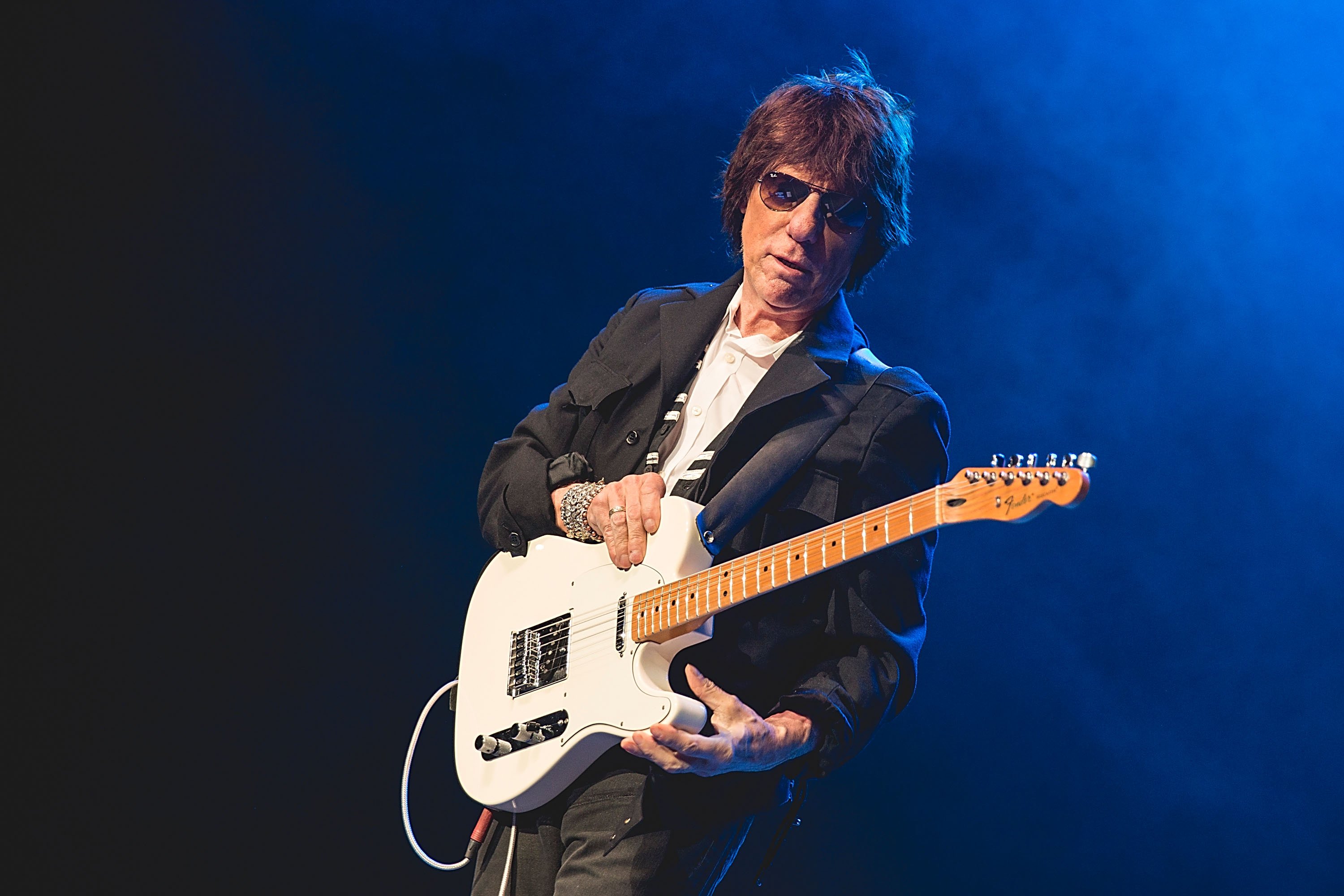 Jeff Beck is pictured as he performs in concert at Cedar Park Center on April 30, 2015, in Cedar Park, Texas | Source: Getty Images