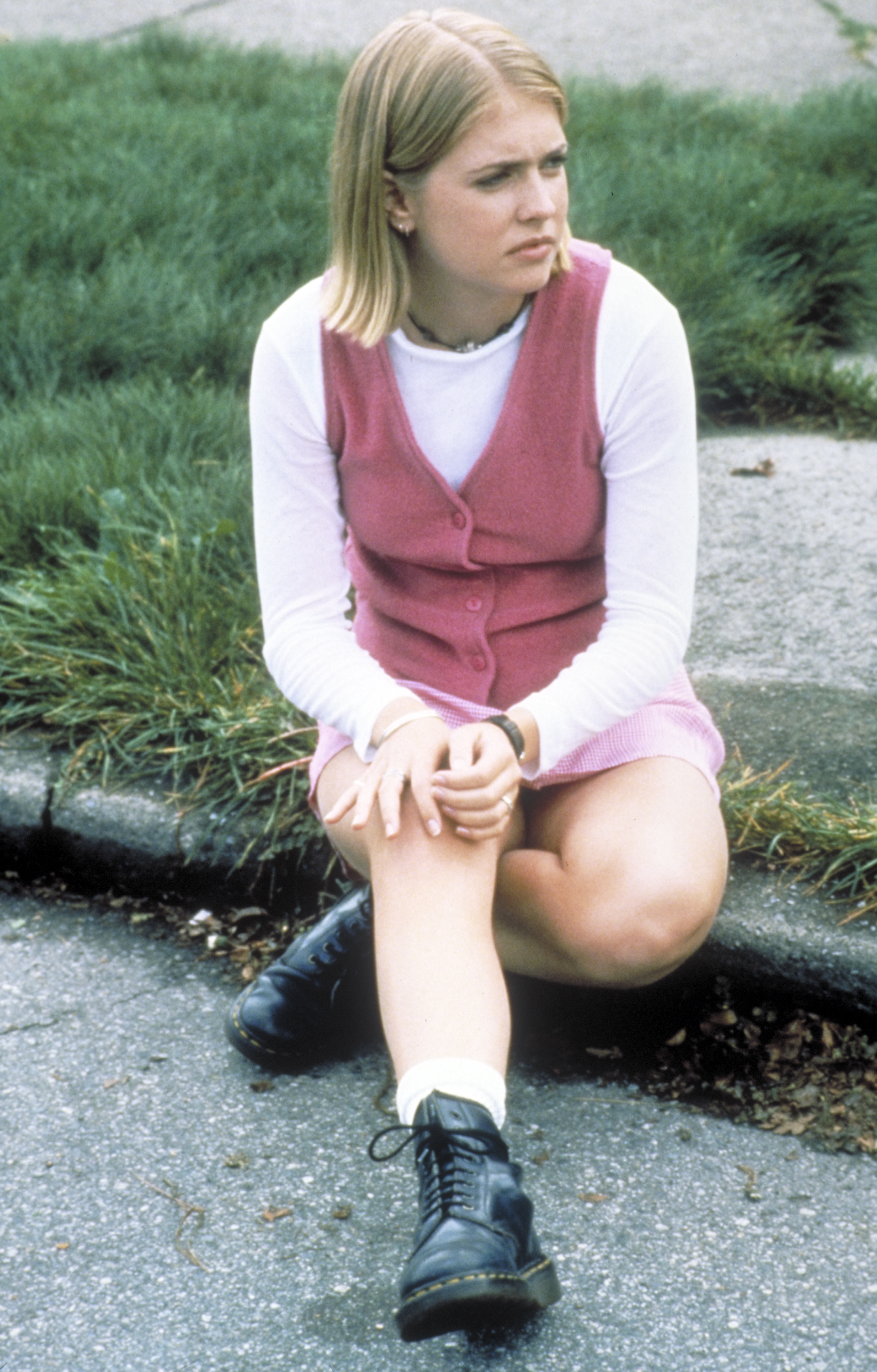 The child star as Sabrina, a nice, adolescent witch in "Sabrina the Teenage Witch," on April 7, 1996. | Source: Getty Images