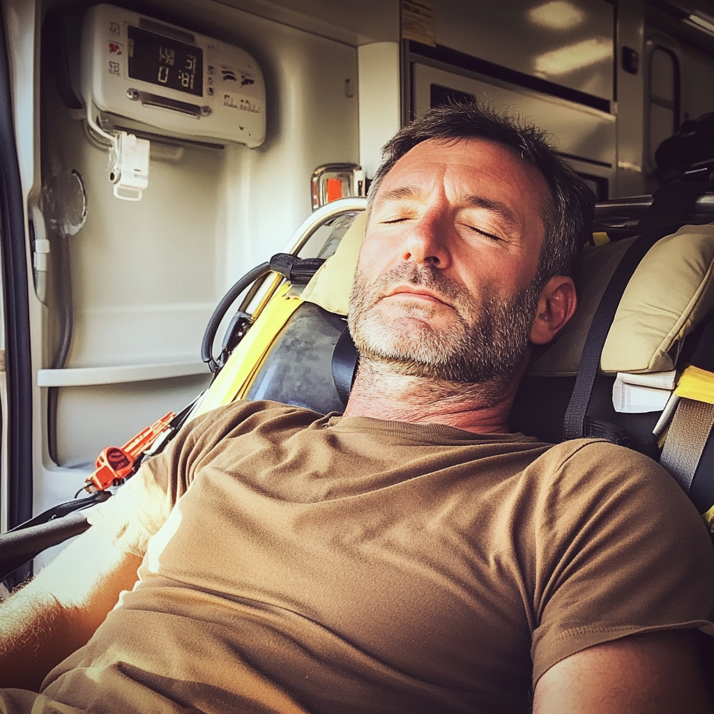 A man in an ambulance | Source: Midjourney