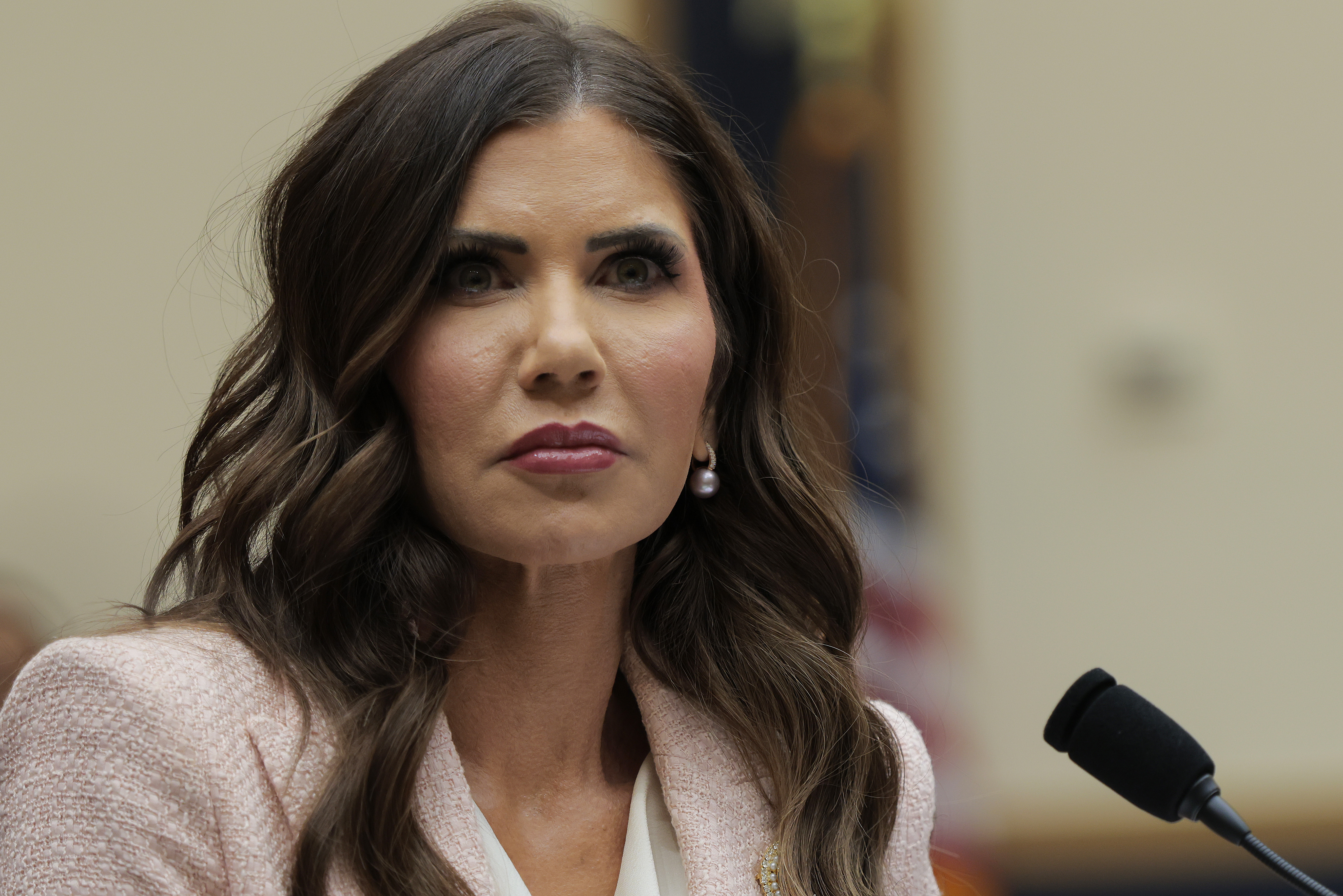 Kristi Noem testifies before the House Judiciary Committee in the Rayburn House Office Building on March 04, 2026 in Washington, DC | Source: Getty Images