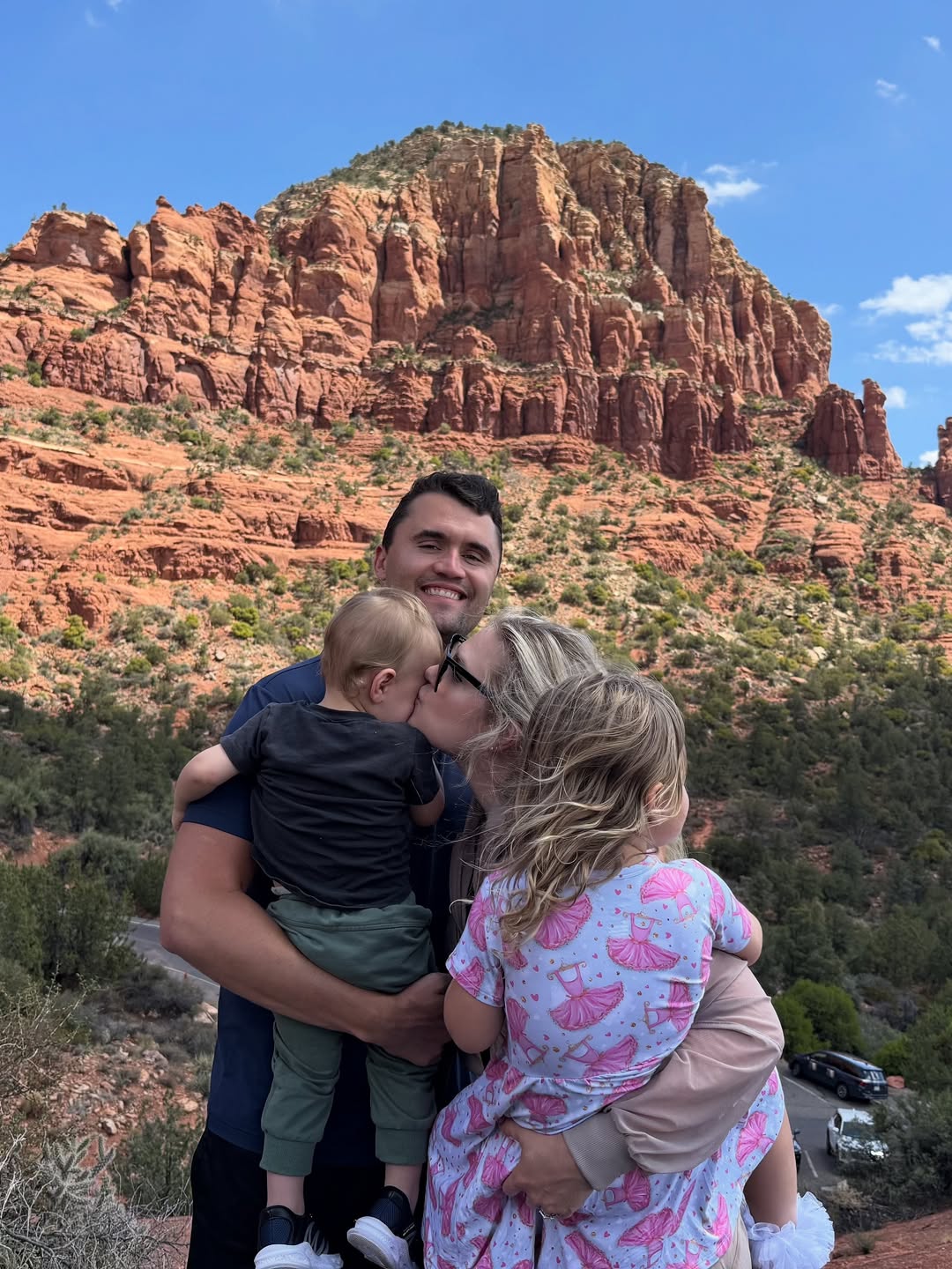 Charlie and Erika Kirk with their children in a photo posted on September 10, 2025. | Source: Instagram/mrserikakirk
