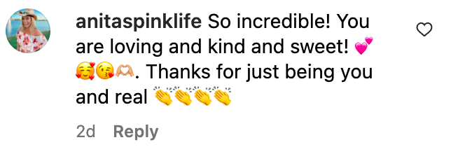 A screenshot of a comment on Kelly Clarkson's video posted on June 3, 2023 | Source: Instagram.com/@kellyclarkson