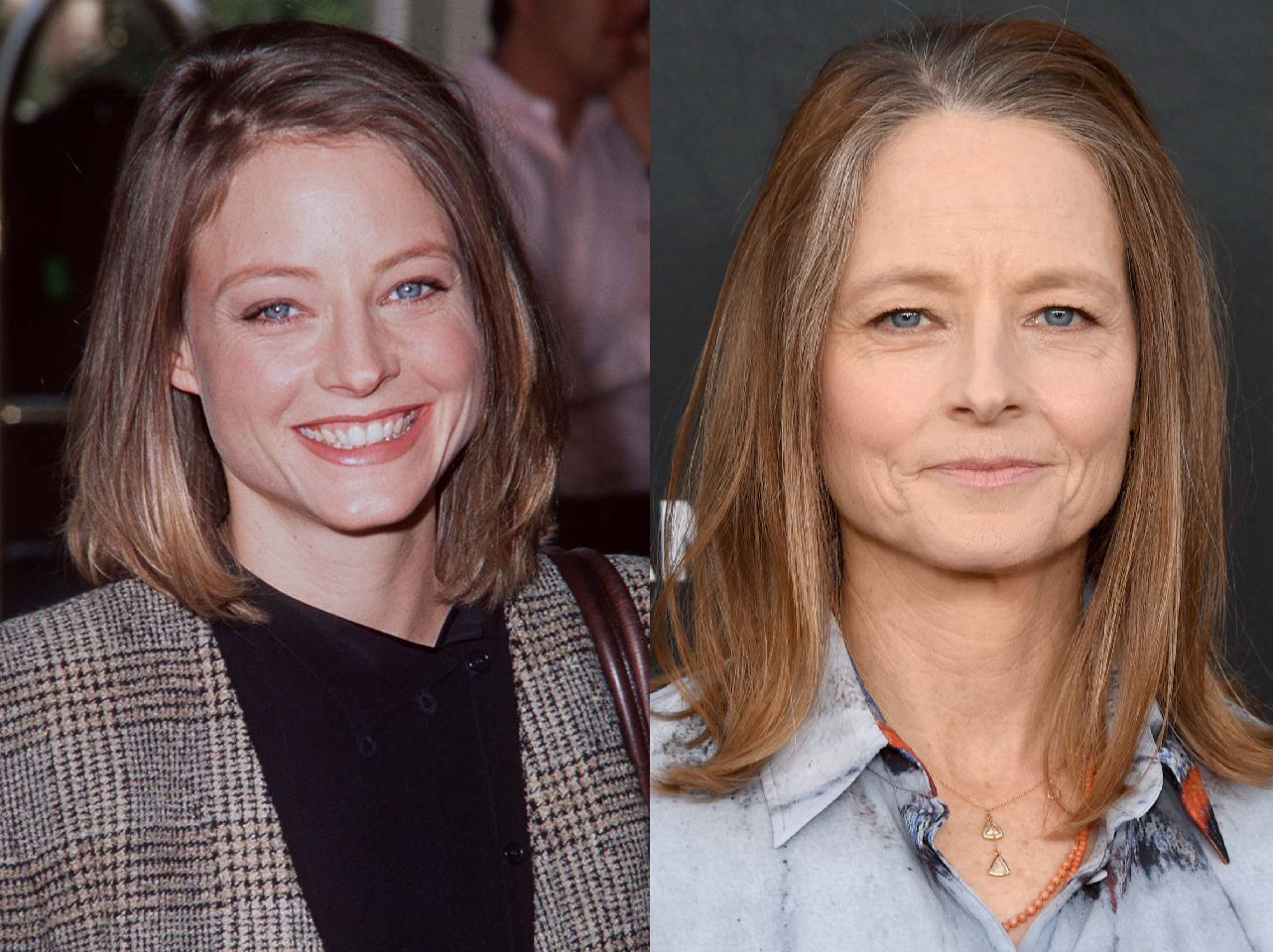 Jodie Foster in 1995 | Jodie Foster in 2023 | Source: Getty Images