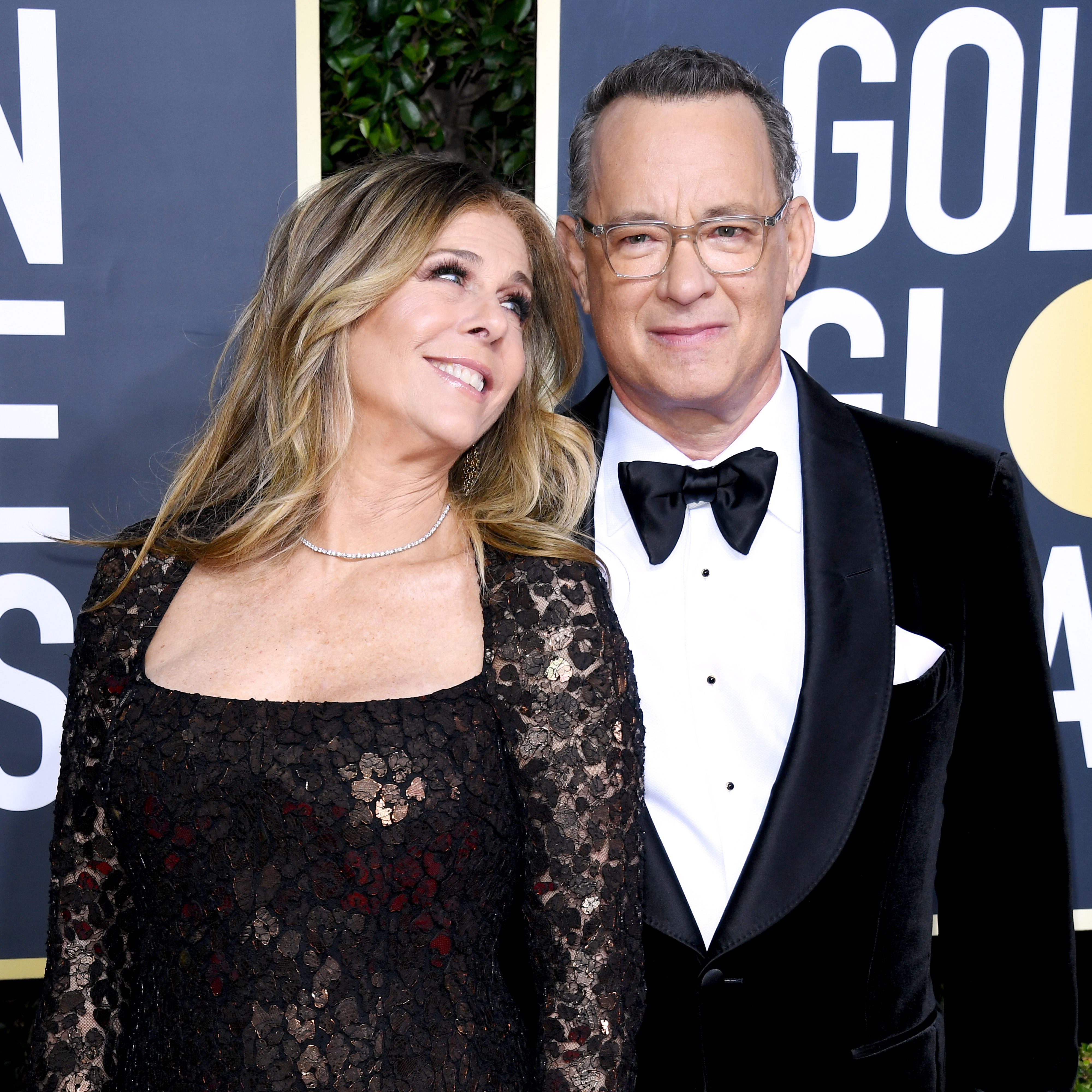 Rita Wilson and Tom Hanks at the 77th Annual Golden Globe Awards on January 5, 2020, in Beverly Hills, California | Source: Getty Images