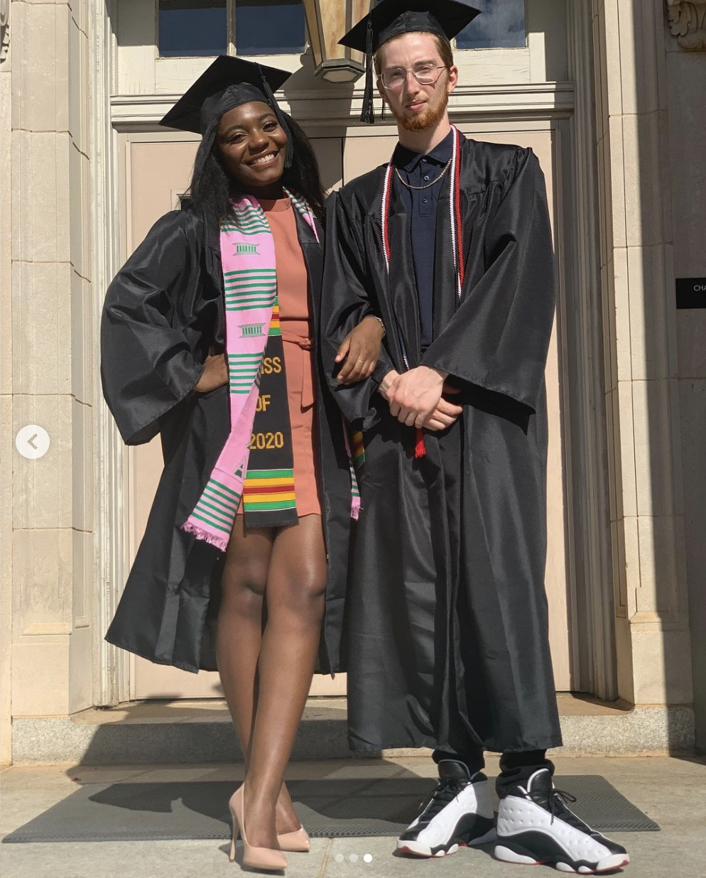 Kibriyaá Morgan and Caleb Freundlich on their graduation day, as seen in a photo shared on May 18, 2020 | Source: Instagram/cal_freundlich