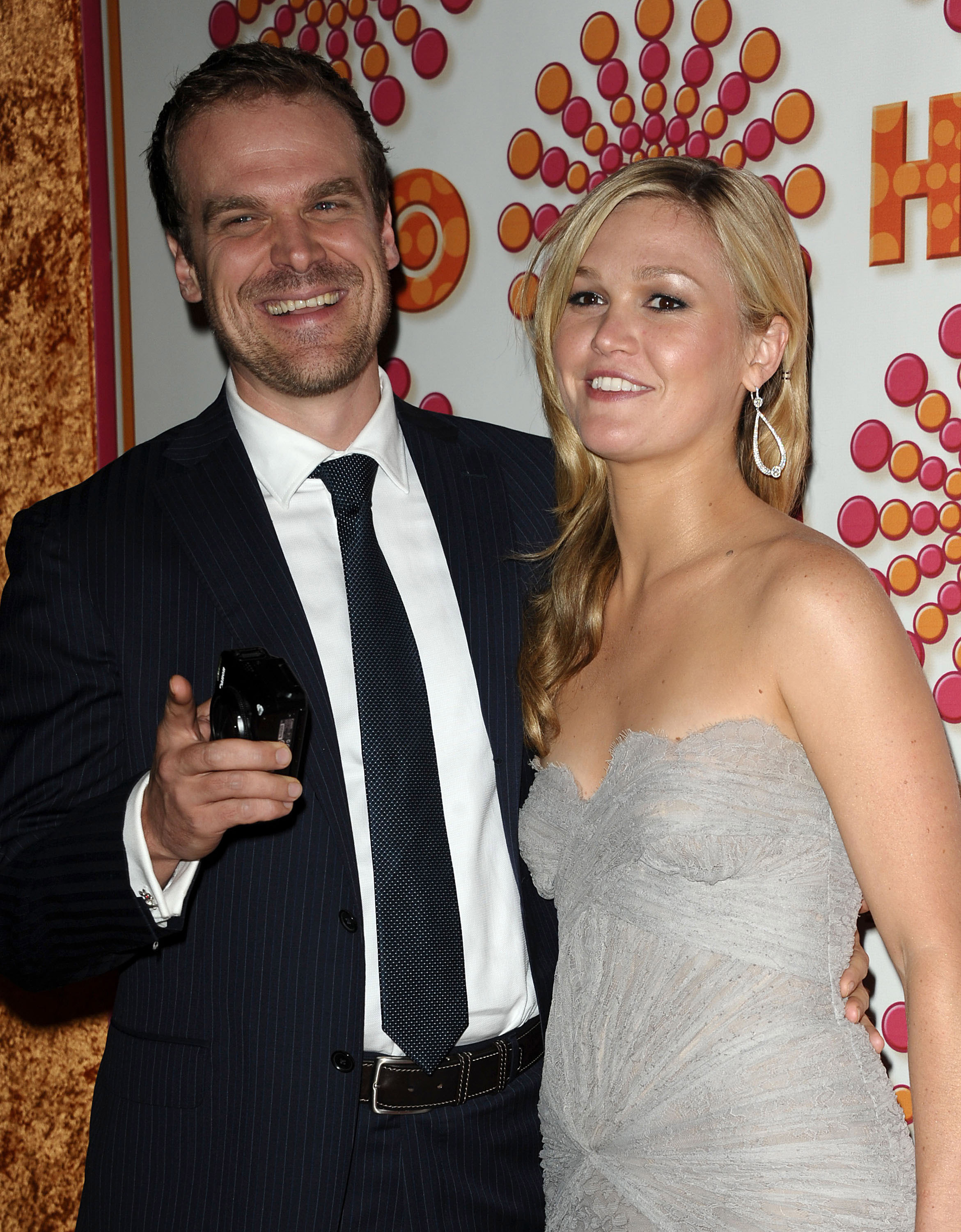 Actor David Harbour and actress Julia Stiles attend HBO's post Emmy party at Pacific Design Cente,r on September 18, 2011, in West Hollywood, California. | Source: Getty Images