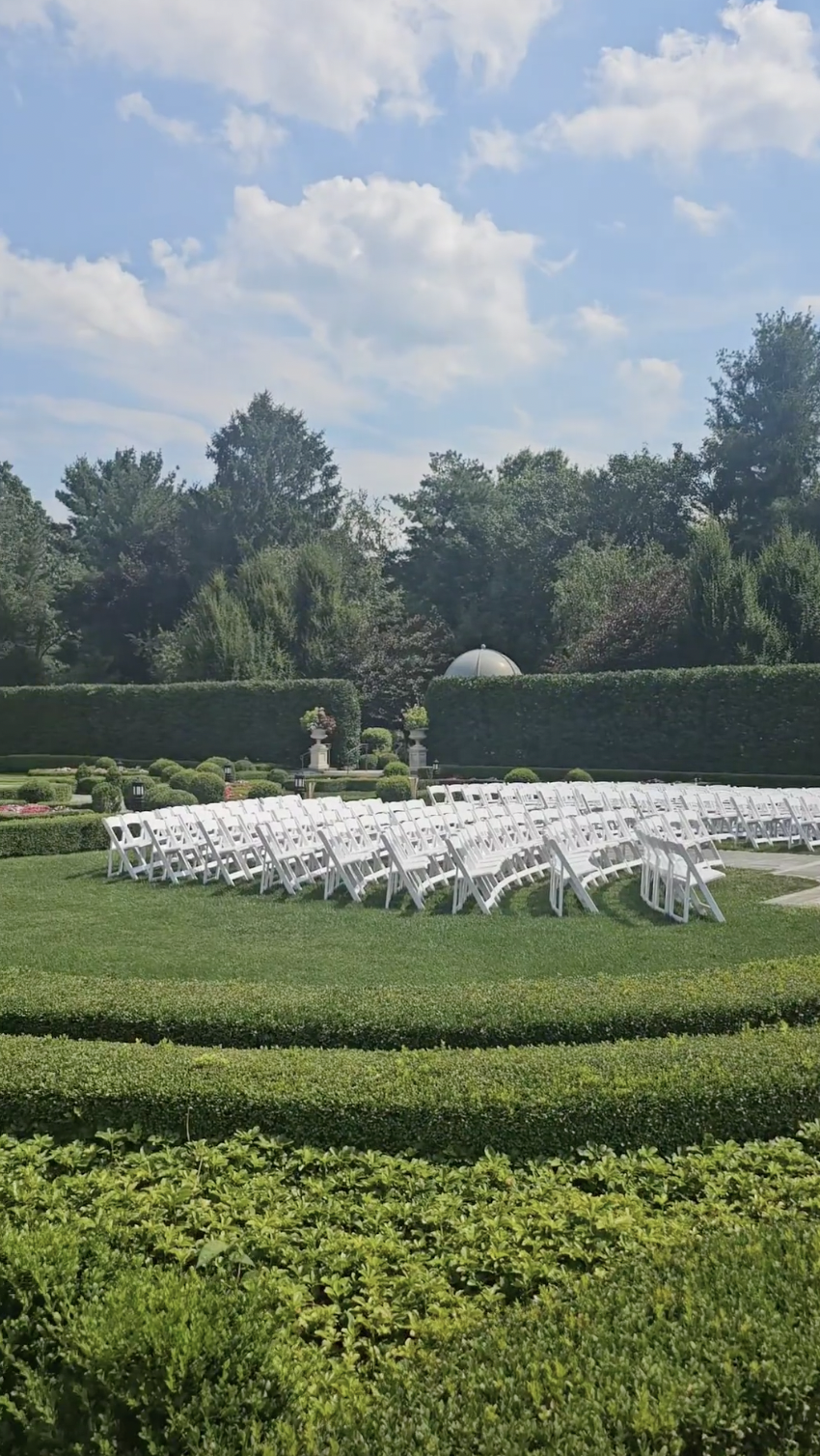 A view of the venue of Victoria Schultz and Jon Runyan Jr.'s wedding, posted on July 9, 2024 | Source: Instagram/Xtraordinaryevents