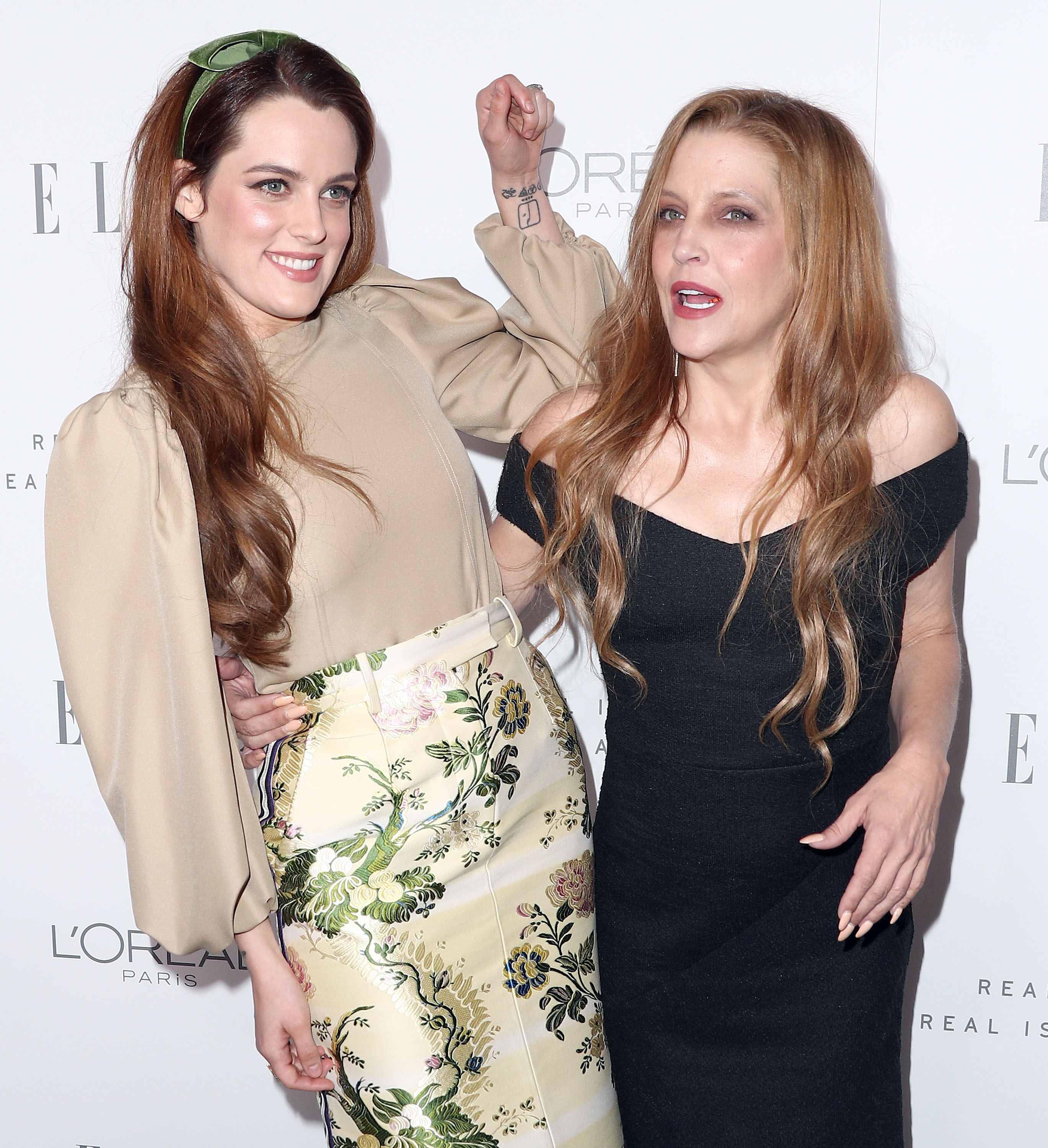 Riley Keough and Lisa Marie Presley in Los Angeles in 2017 | Source: Getty Images
