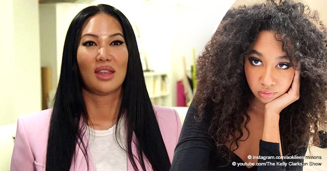 Kimora Lee Simmons Daughter Aoki Looks Like Her Moms Twin In A Black