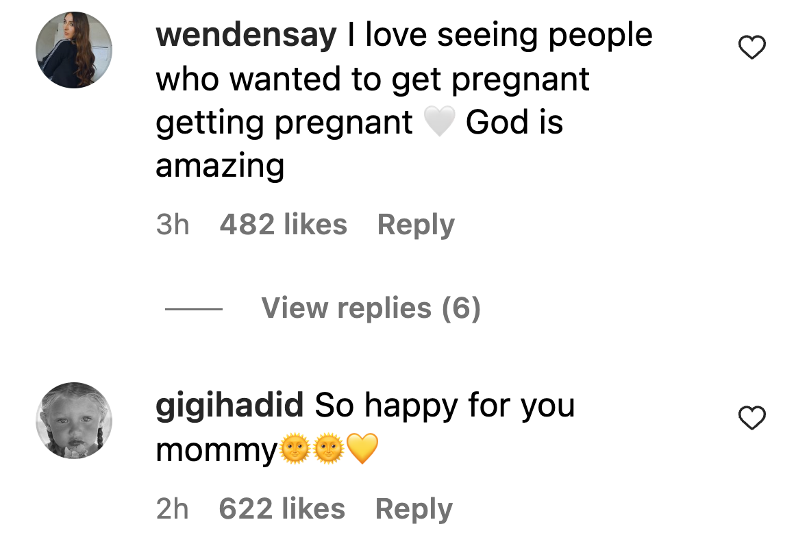 Screenshot of comments on Kourtney Kardashian's Instagram post. | Source: Instagram/KourtneyKardash