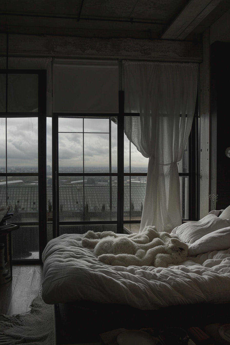 A bedroom with open windows | Source: Midjourney