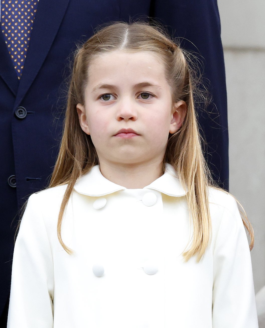 La princesa Charlotte en el balcón del Palacio de Buckingham después del concurso de platino el 5 de junio de 2022 en Londres, Inglaterra. | Foto: Getty Images