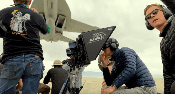 The camera crew on "Top Gun: Maverick" filming a fighter jet breaking the sound barrier as a part of the upcoming film. | Source: YouTube/Paramount Pictures