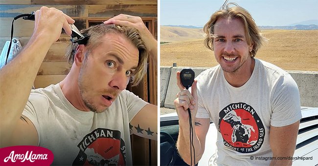 Watch Dax Shepard Shave The Side Of His Head As He Matches His Daughter S Hair Cut