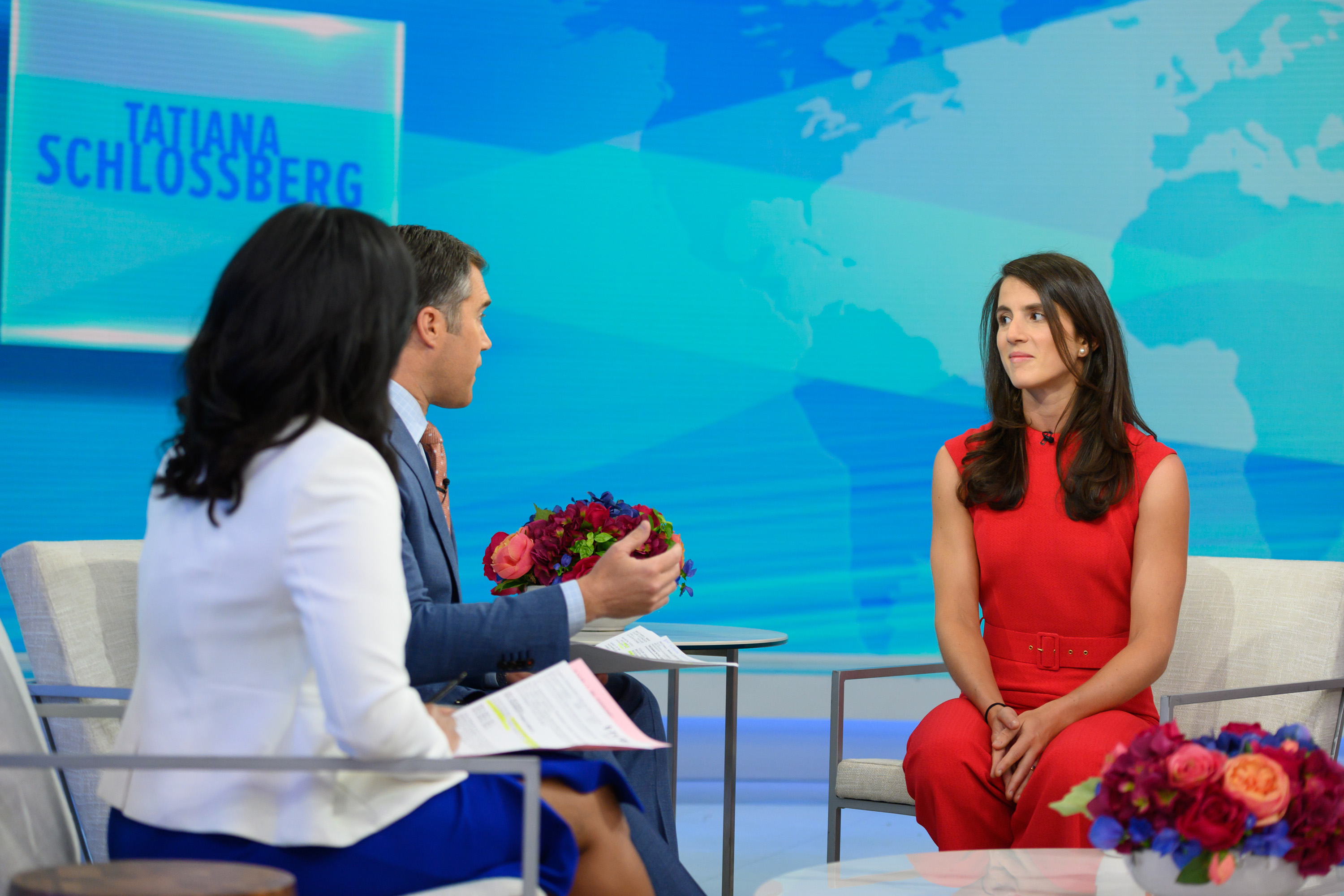 Tatiana Schlossberg on "Today" with Kristen Welker and Peter Alexander on August 27, 2019 | Source: Getty Images