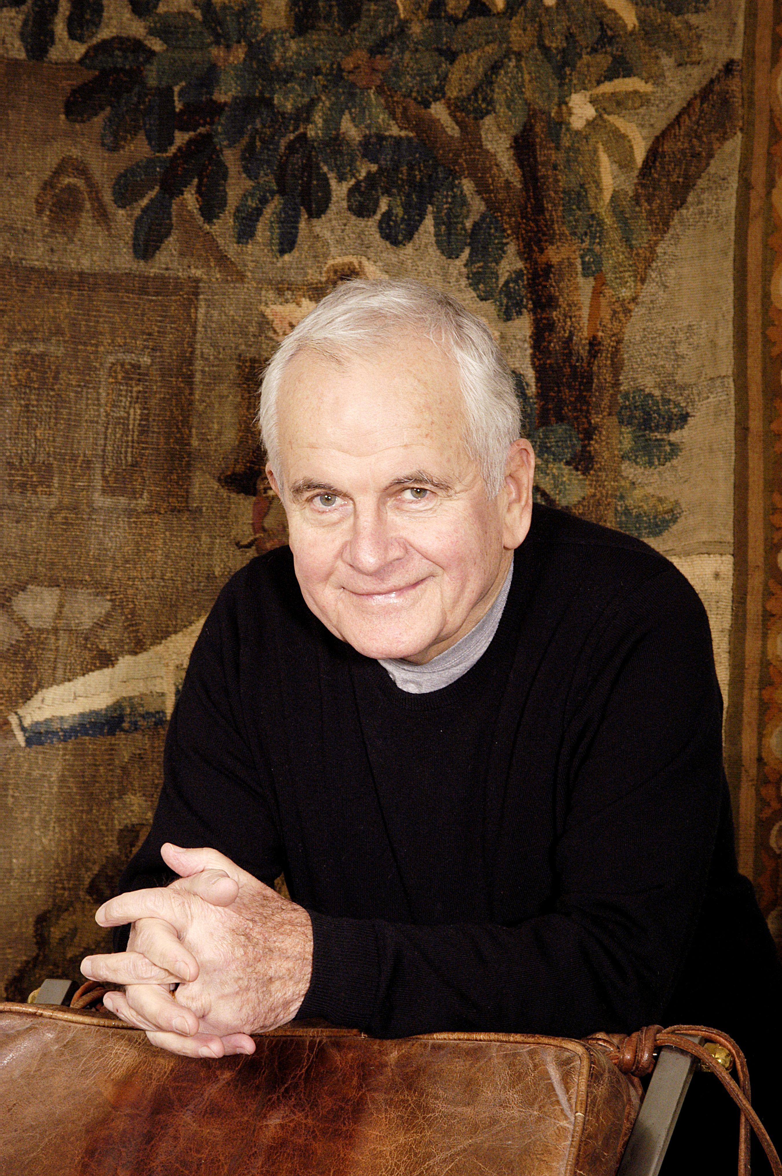 Sir Ian Holm poses during a photo call in June 2005 at the Hollywood Mews in London 