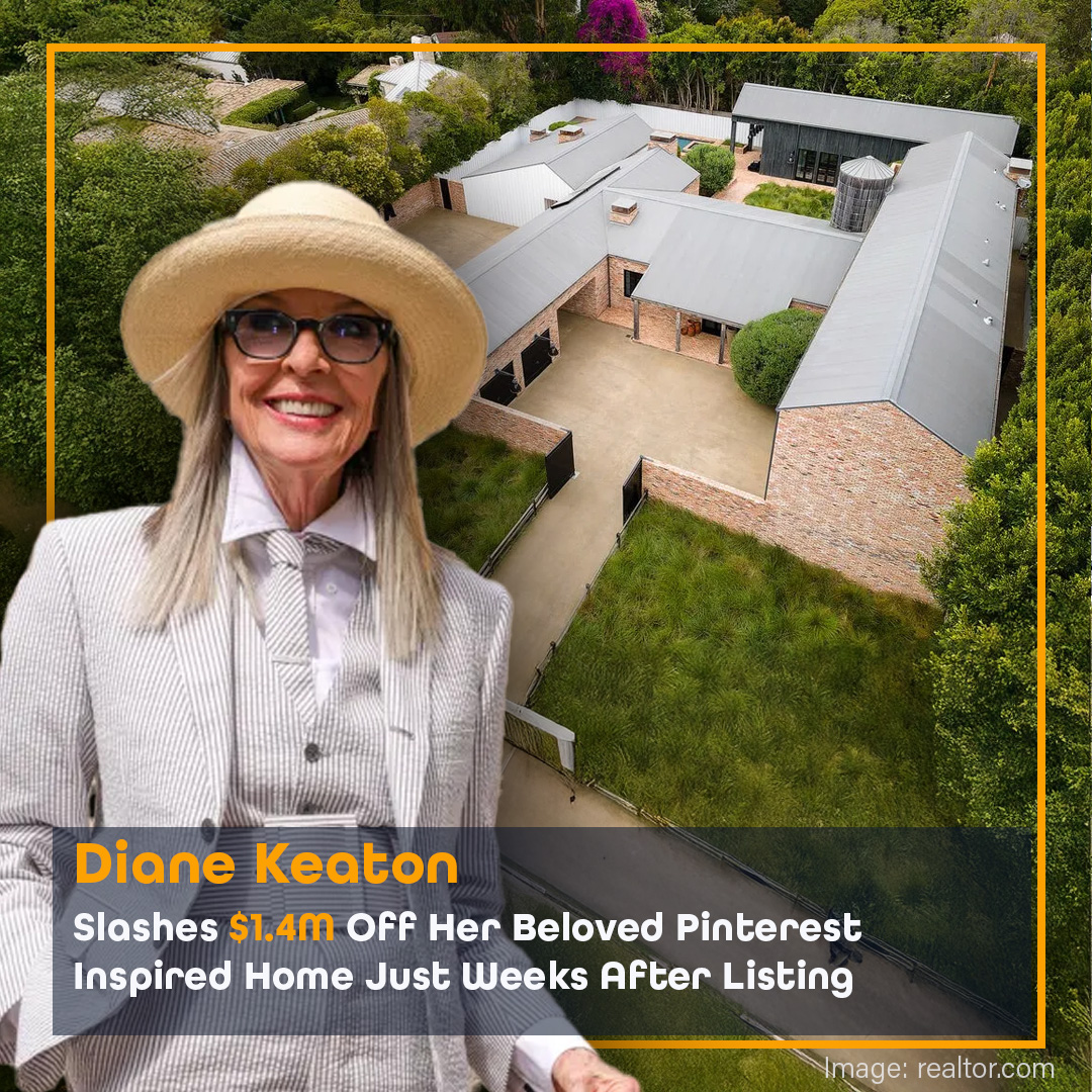 News of Diane Keaton's home sale, from a post dated October 12, 2025 | Source: Facebook/HouseOfCeleb