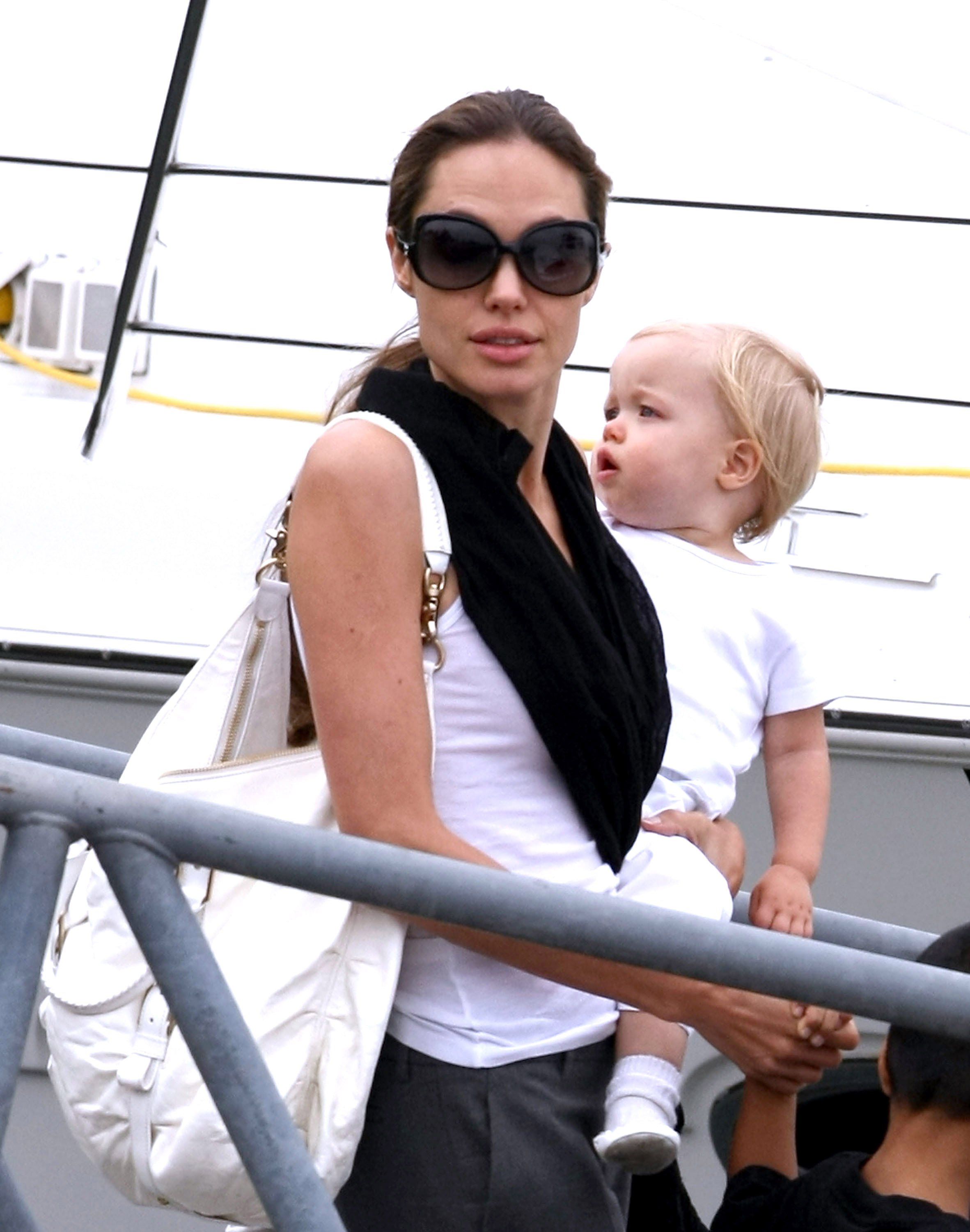 Angelina Jolie and Shiloh Nouvelle sighted boating at Lake Michigan on August 18, 2007 in Chicago, Illinois | Source: Getty Images