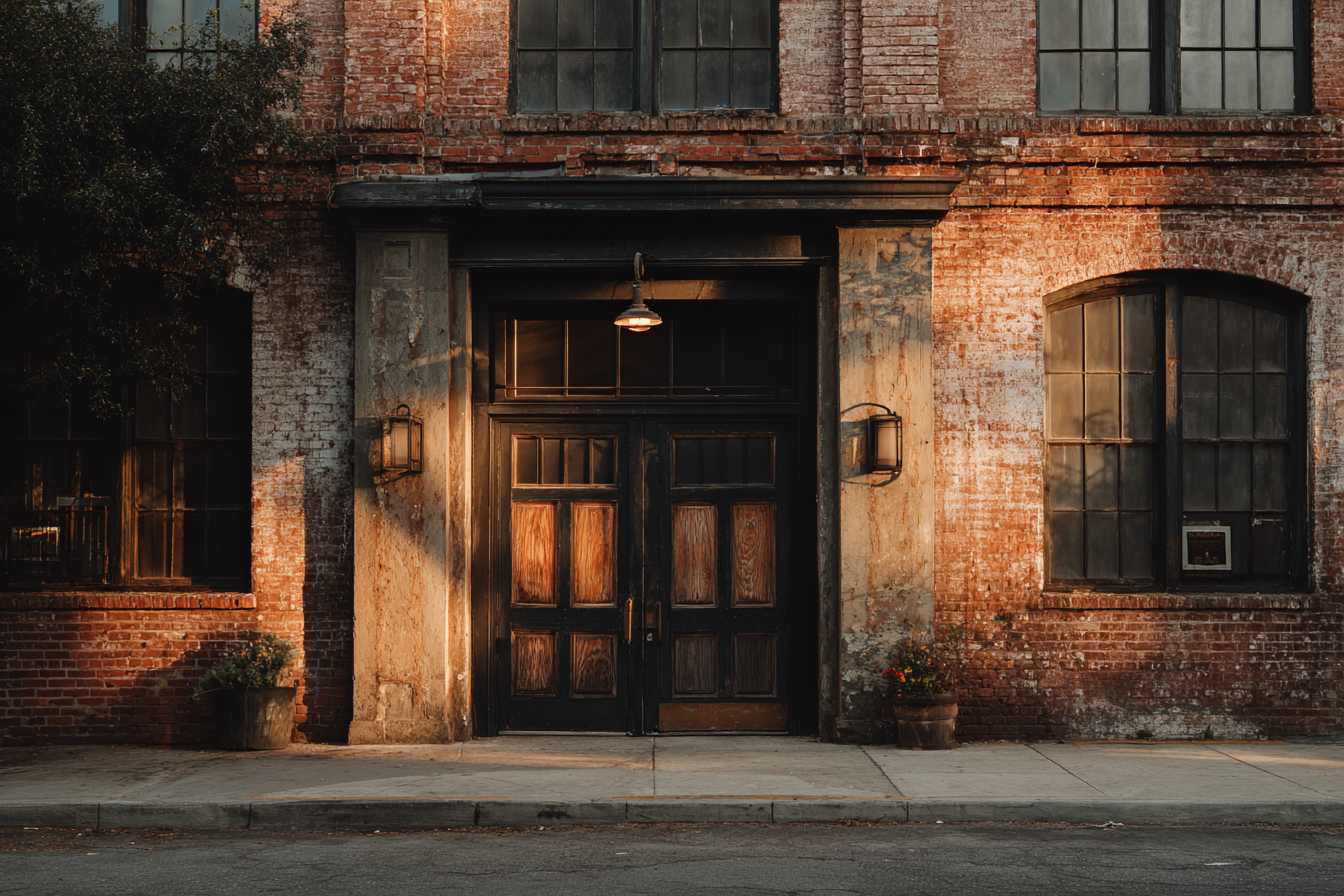 An old two-story building across the street | Source: Midjourney