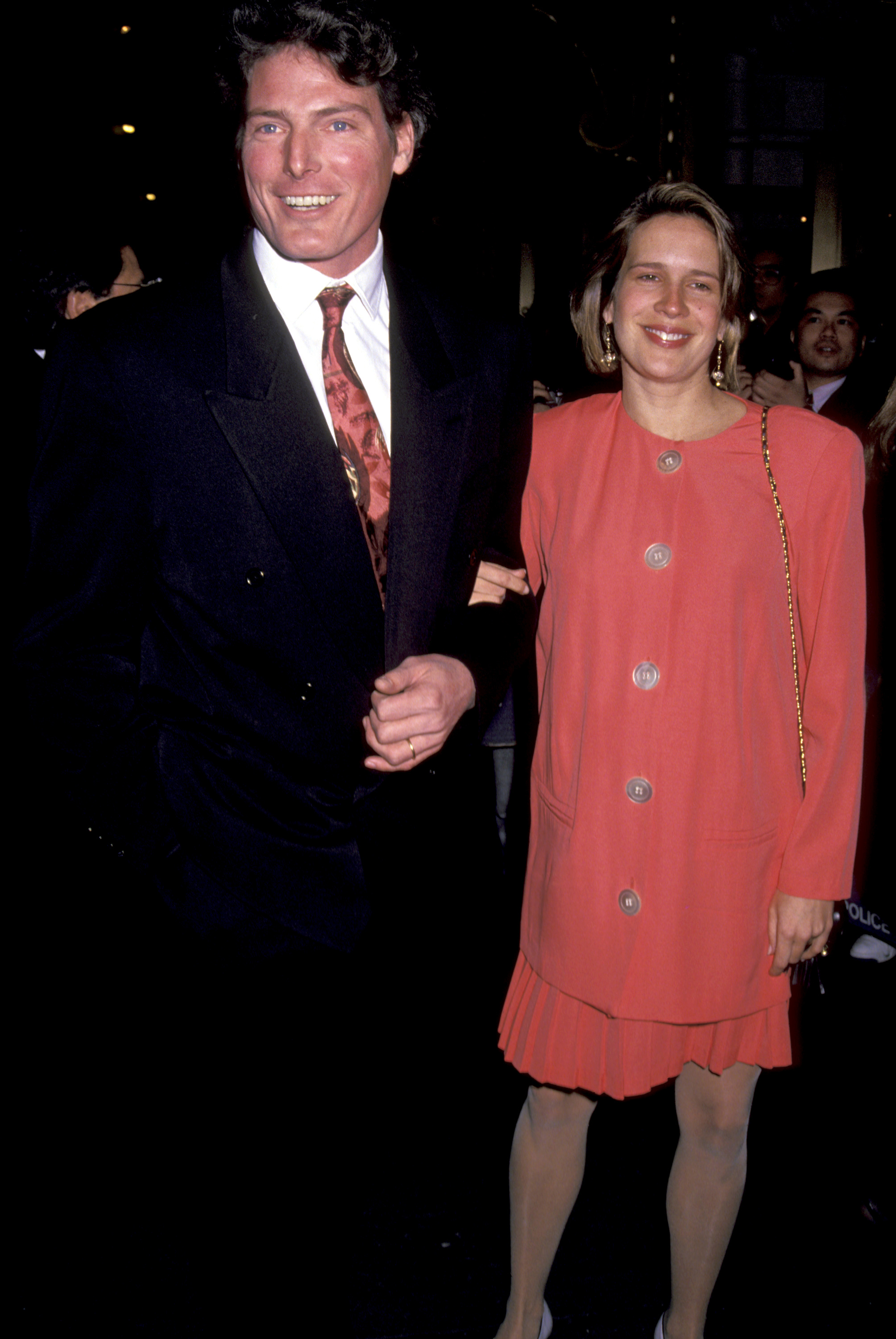 Christopher and Dana Reeve during the "Streetcar" benefit on April 14, 1992, in New York City | Source: Getty Images