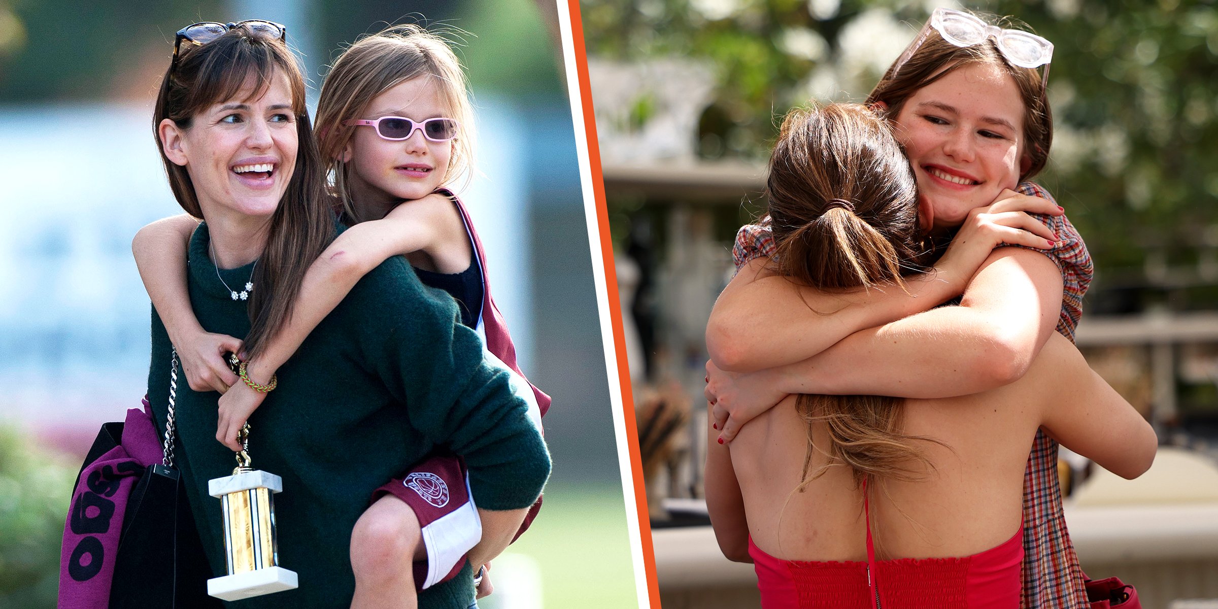 Jennifer Garner with daughter Violet | Jennifer Lopez with Violet | Source: Getty Images