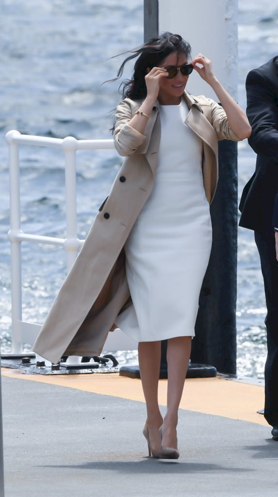  The Duchess of Sussex, Meghan Markle arrives at the Man o'War Steps Source |  Photo: Getty Images