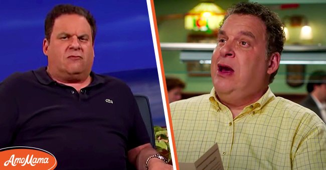 Left: Jeff Garlin on Conan | Photo: Youtube.com/Team Coco. Right: The actor on the set of "The Goldbergs" | Photo: Youtube.com/Sony Pictures Television