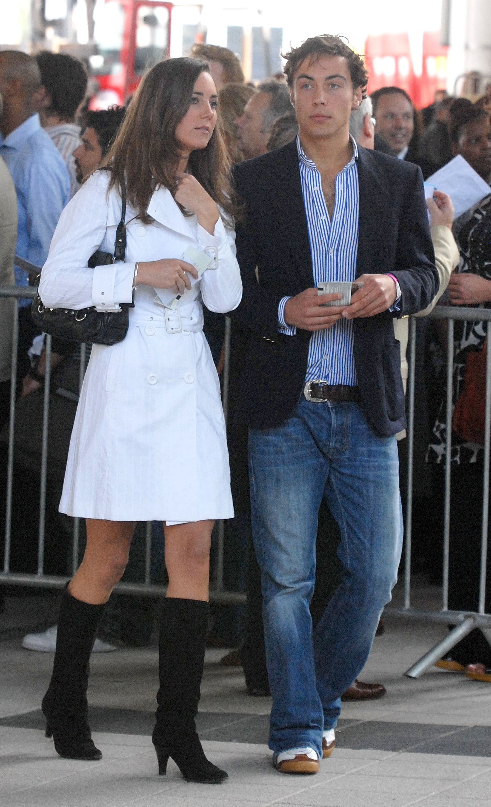 Kate and James Middleton arriving at the Concert for Diana in London, England in 2007. | Source: Getty Images