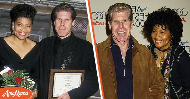 [Left] Ron Perlman and wife Opal Stone attend Second Annual Quality Viewing Television Awards on September 17, 1988; [Right] Opal Perlman and Ron Perlman during 2004 AFI Film Festival | Source: Getty Images