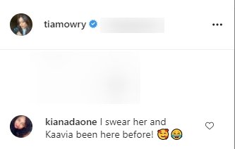 A screenshot of a fan's comment on Tia Mowry's post on her Instagram page | Photo: Instagram.com/tiamowry/