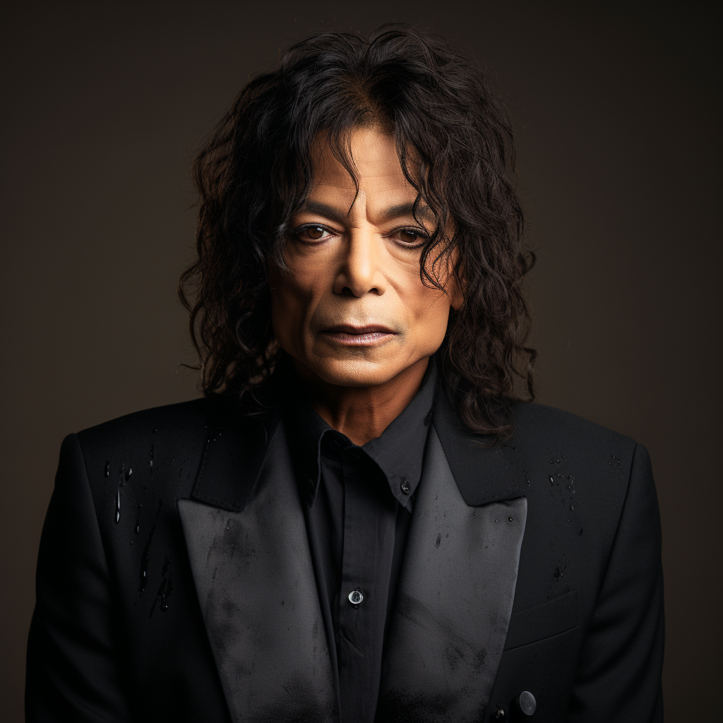 An AI depiction of what Michael Jackson might have looked like at 50 without plastic surgery | Source: Midjourney