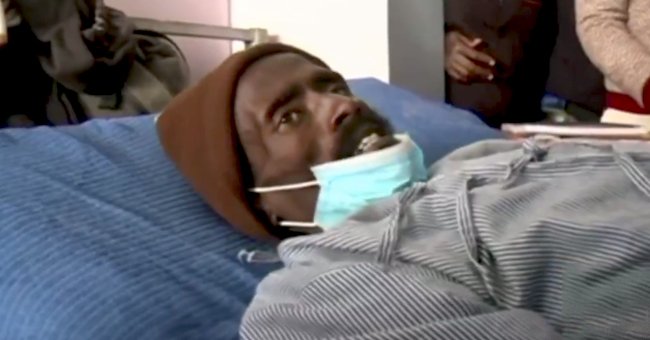 Peter Kigen en cama. | Foto: Captura de Youtube/KTN News Kenya