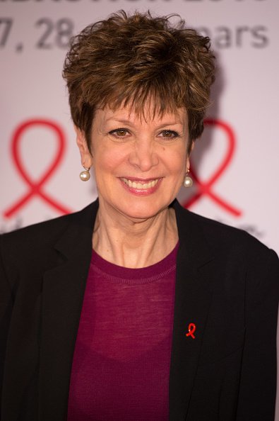 Catherine Laborde assiste au lancement de la Sidaction 2015. |Photo : Getty Images.