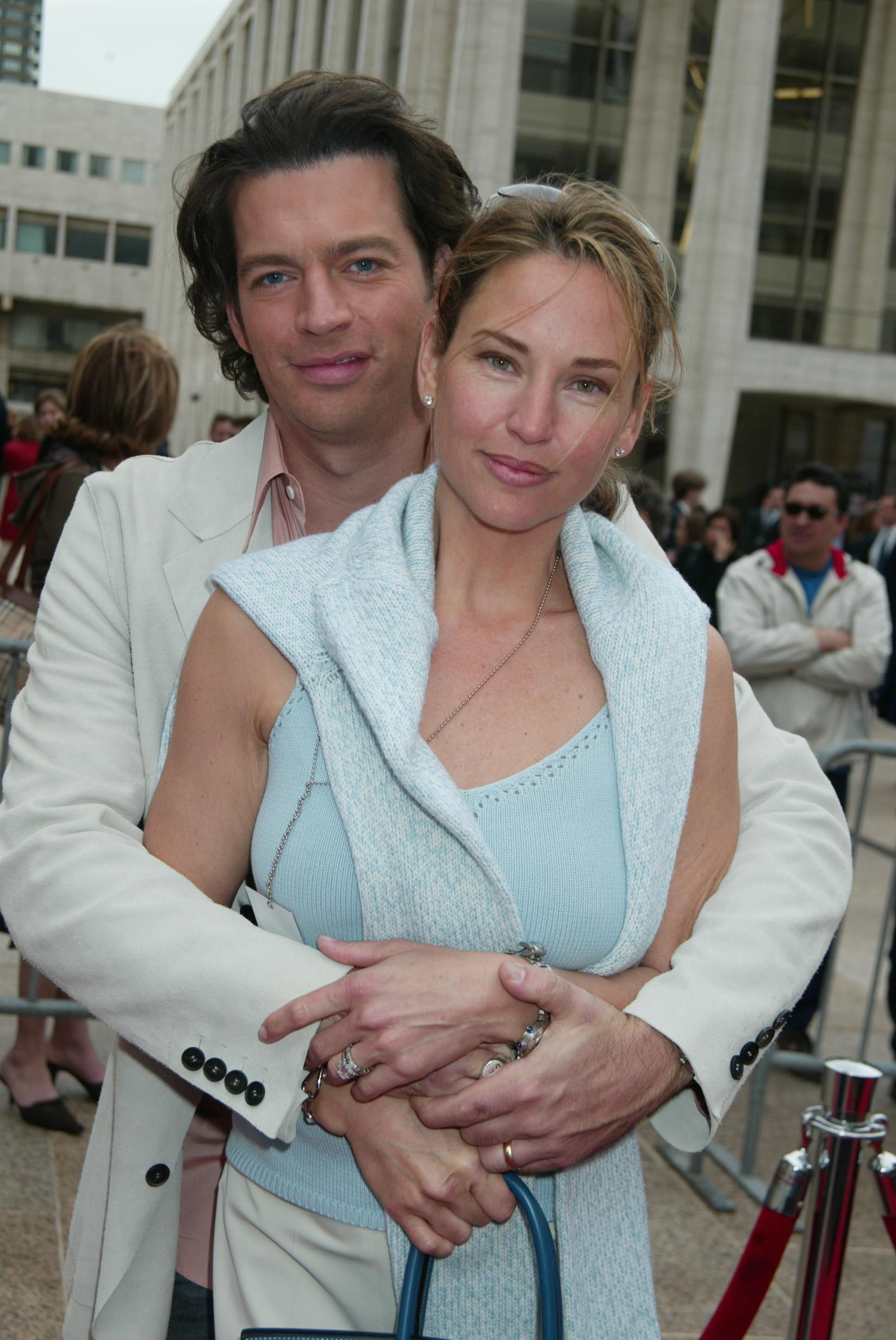 Harry Connick & wife Jill Goodacre during NBC 2003-2004 Upfront - Arrivals at The Metropolitan Opera House. | Photos: Getty Images