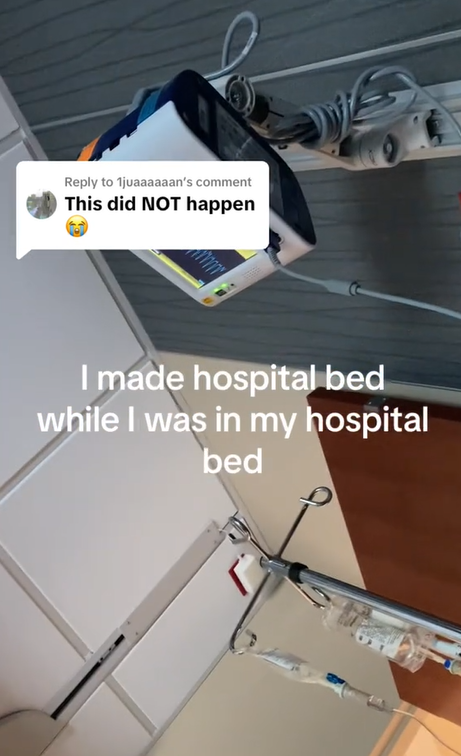 Dave Blunts at the hospital, posted in April 2024 | Source: Tiktok.com/@daveblunts