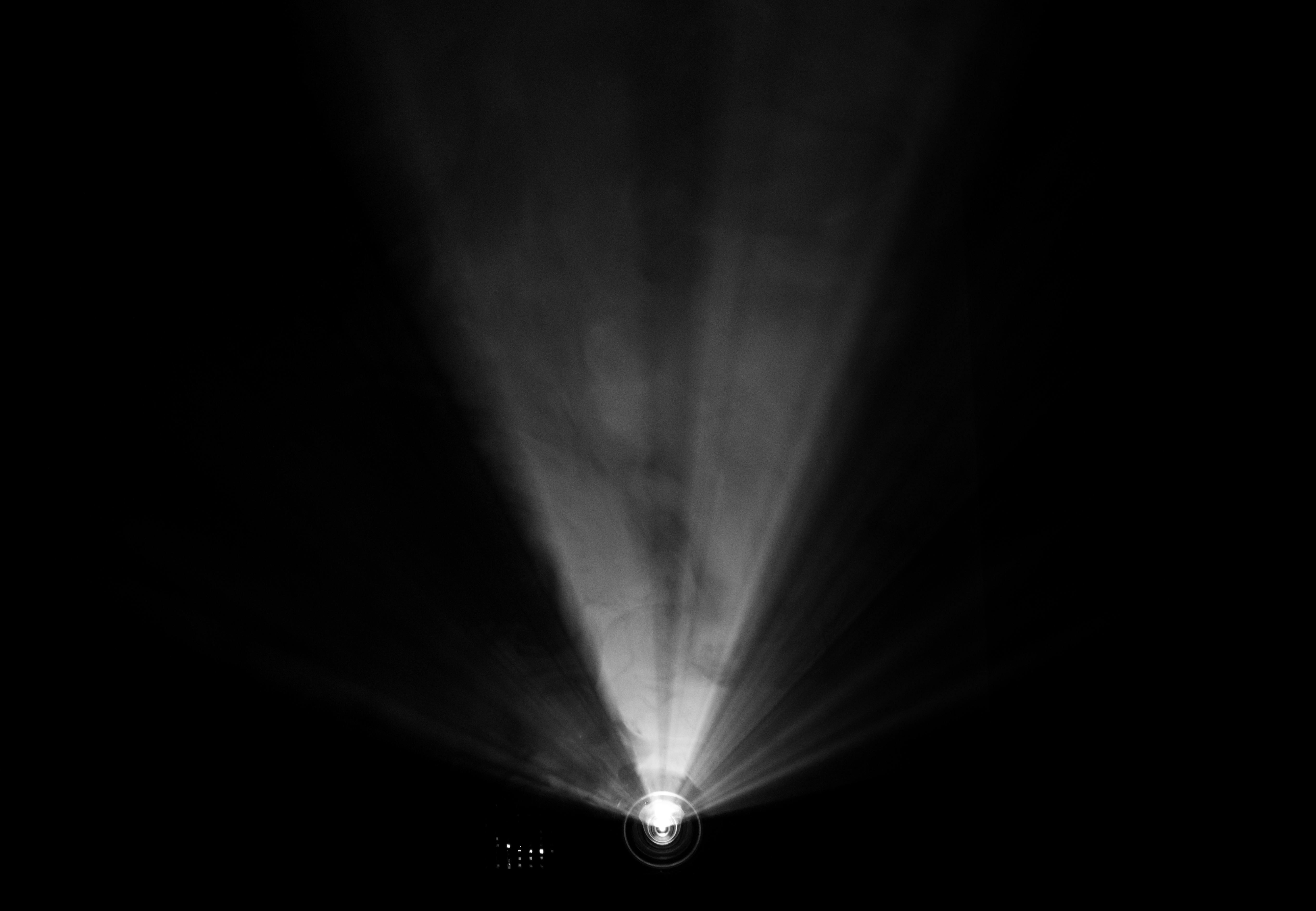 A projector's light beam | Source: Getty Images