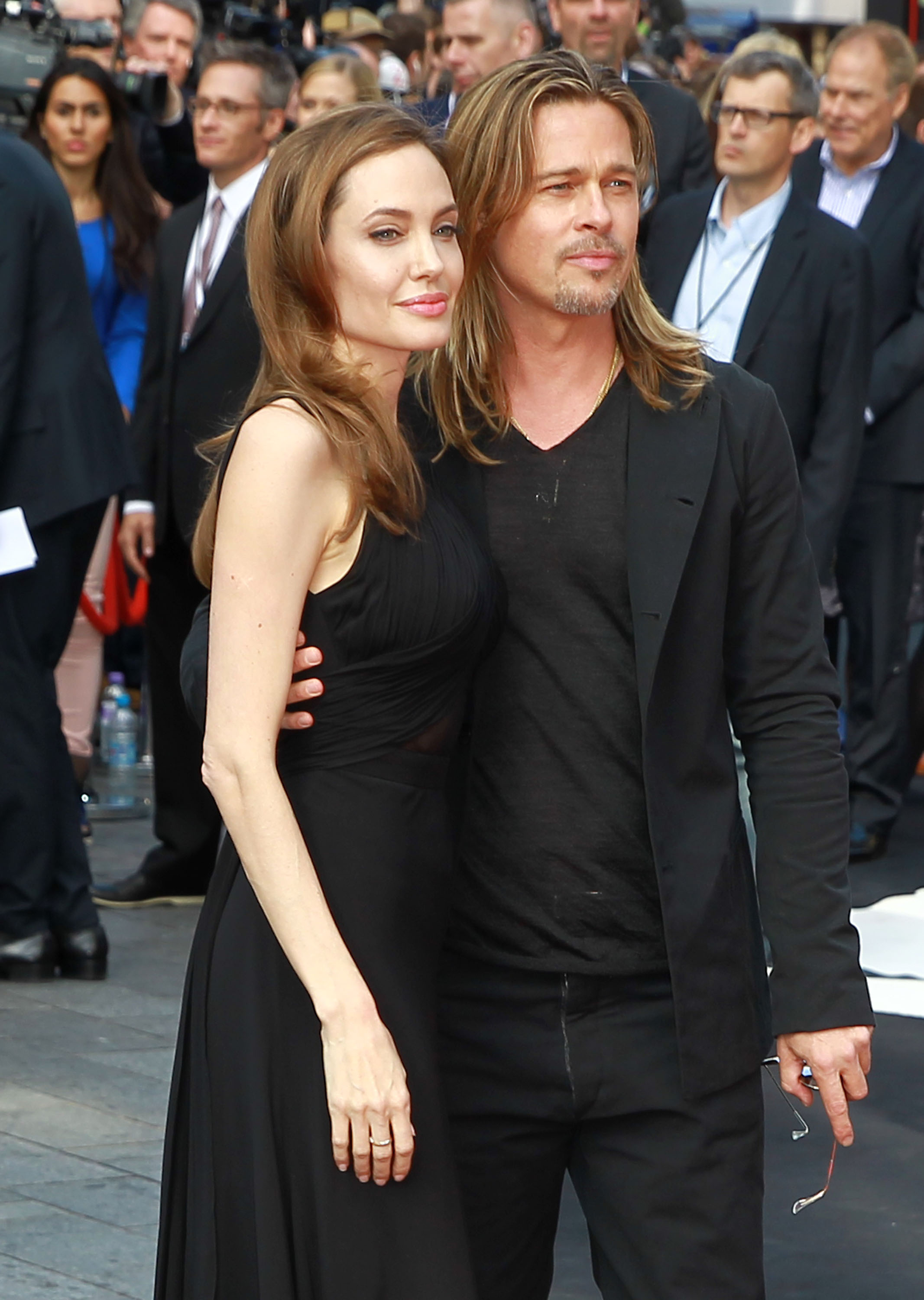 Brad Pitt and Angelina Jolie attend the 'World War Z' world premiere at the Empire Leicester Square in London, England, on June 30, 2013. | Source: Getty Images